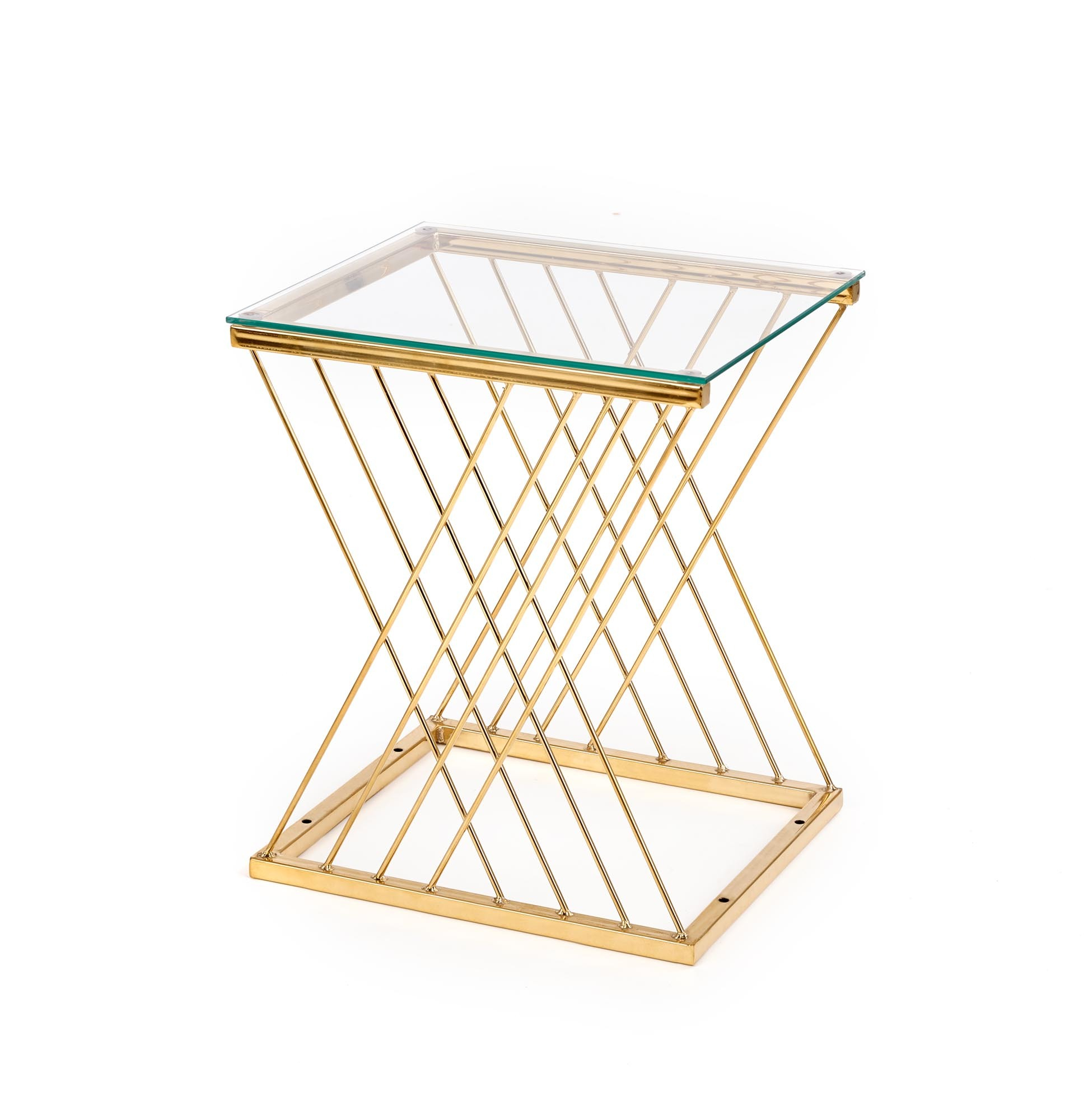 NANCY ława złoty / transparentny