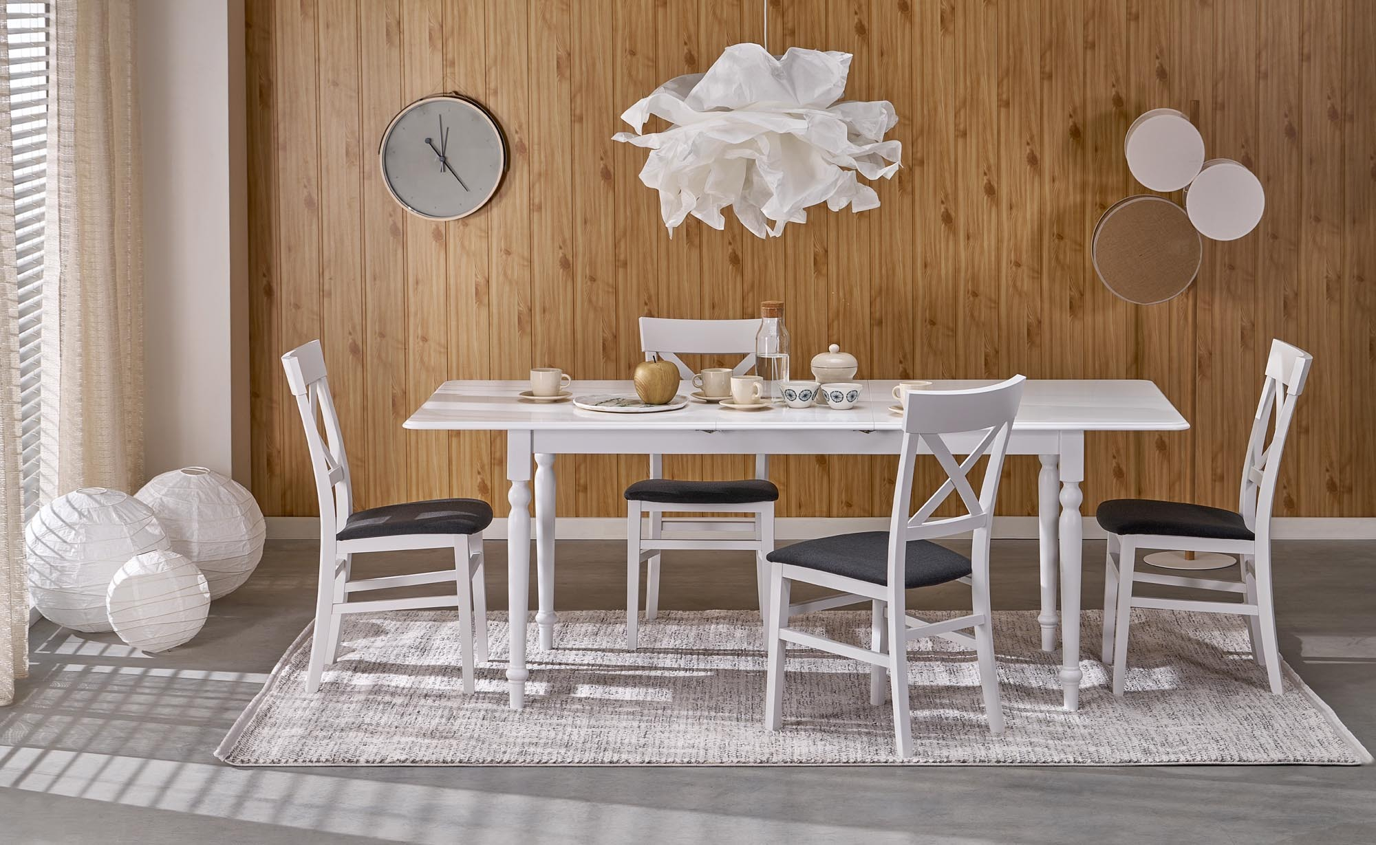 NELSON stół rozkładany 160-200/90/76 cm, biały