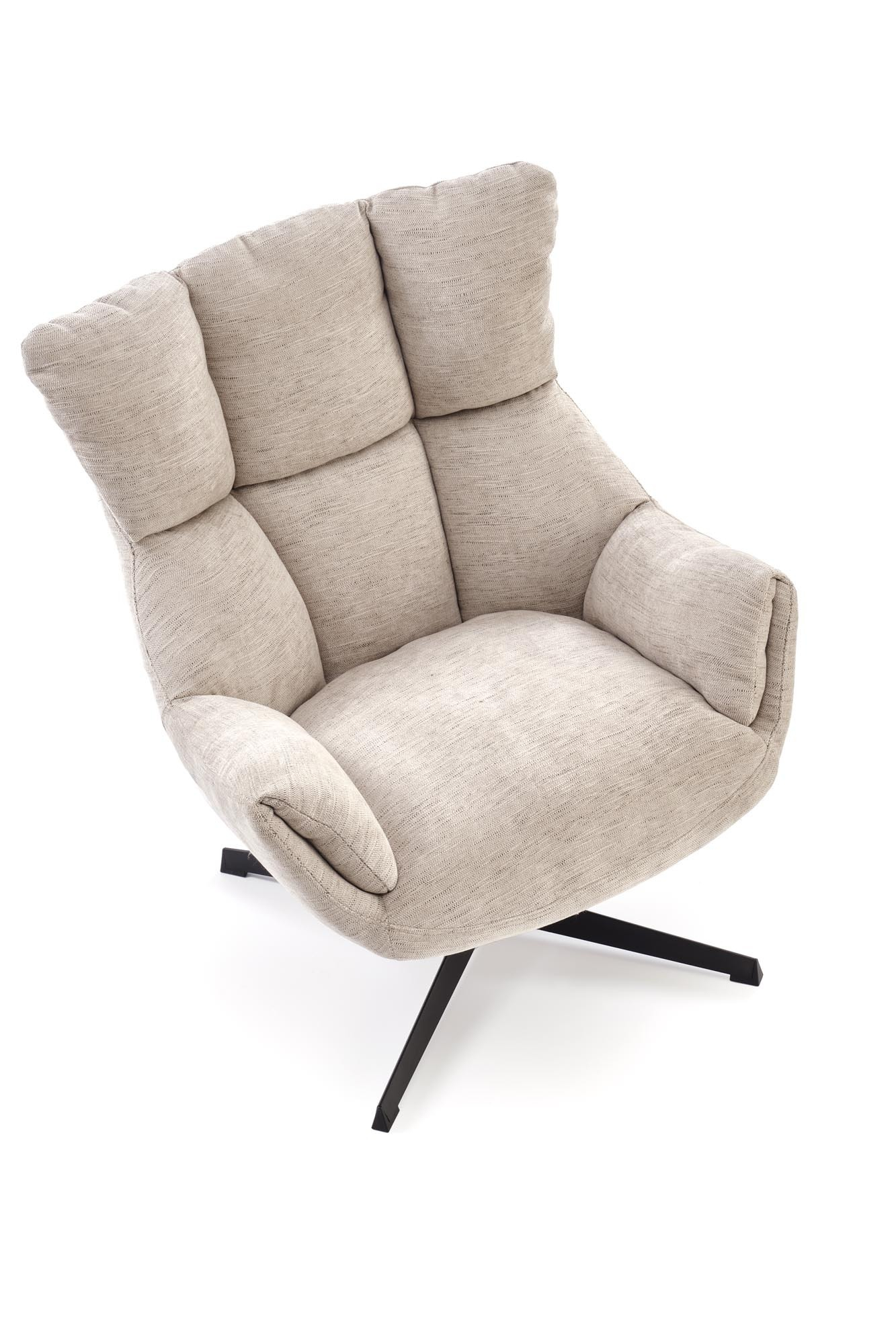 ORINOKO fotel obrotowy wypoczynkowy beżowy