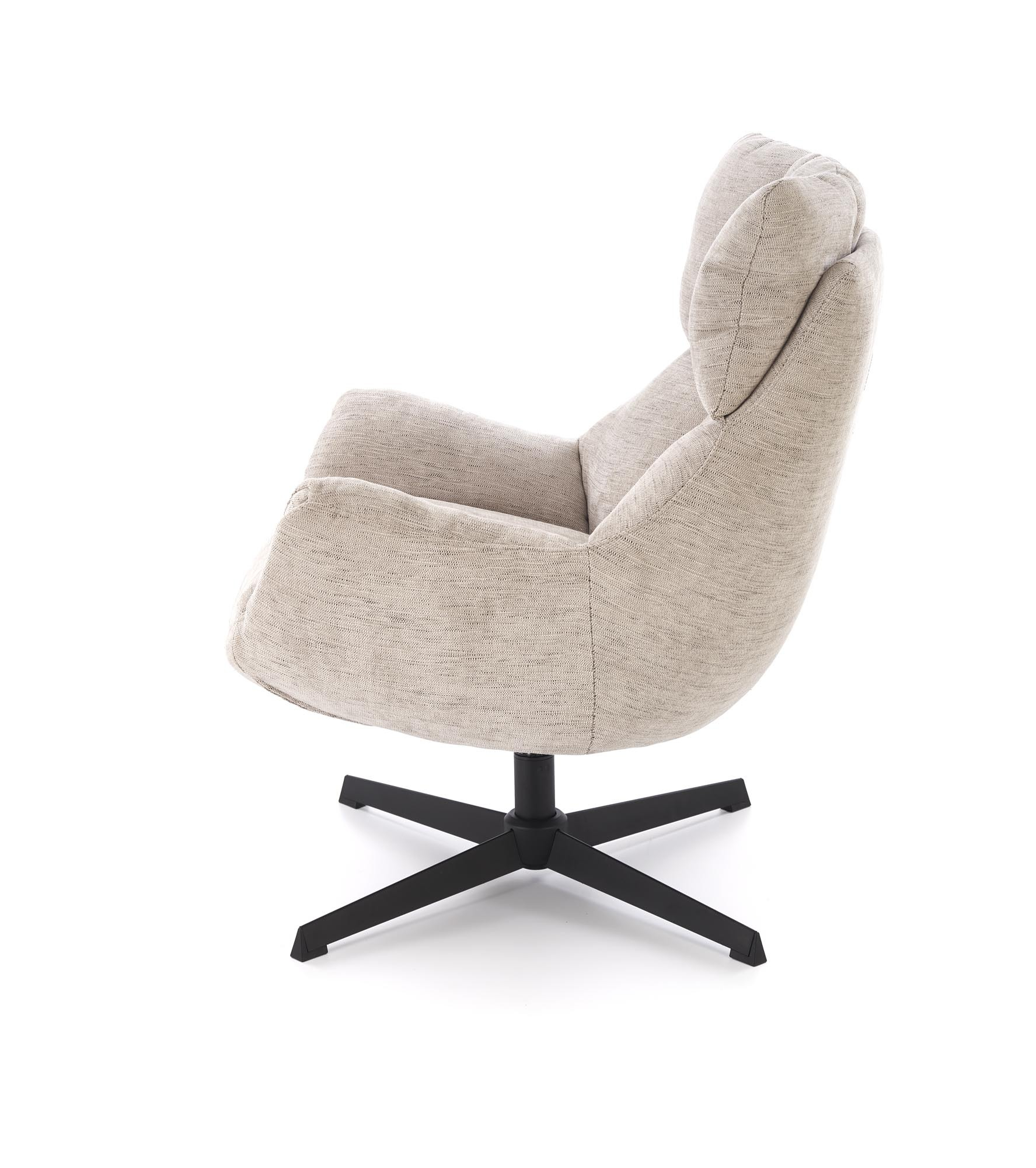 ORINOKO fotel obrotowy wypoczynkowy beżowy