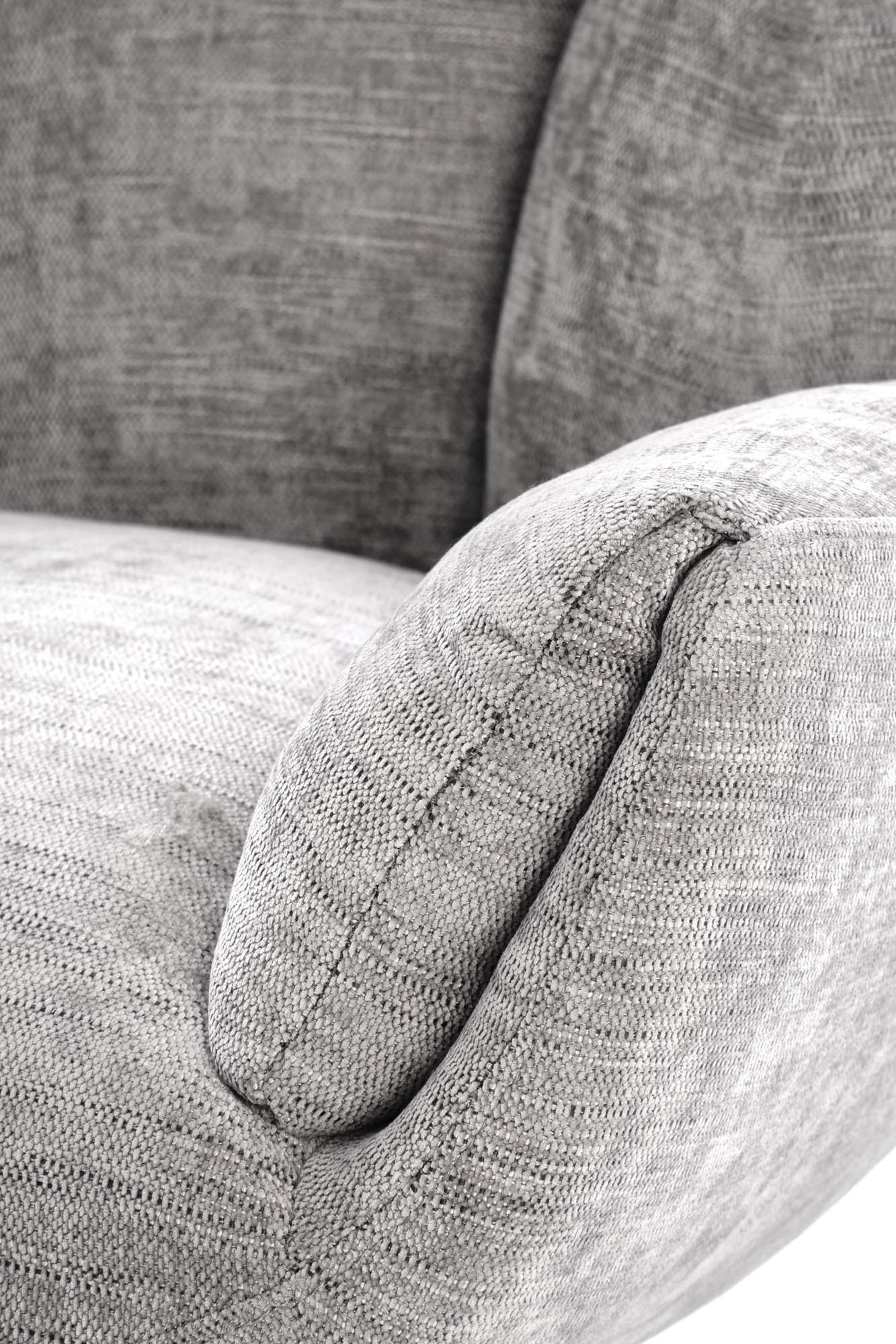 ORINOKO fotel obrotowy wypoczynkowy popielaty