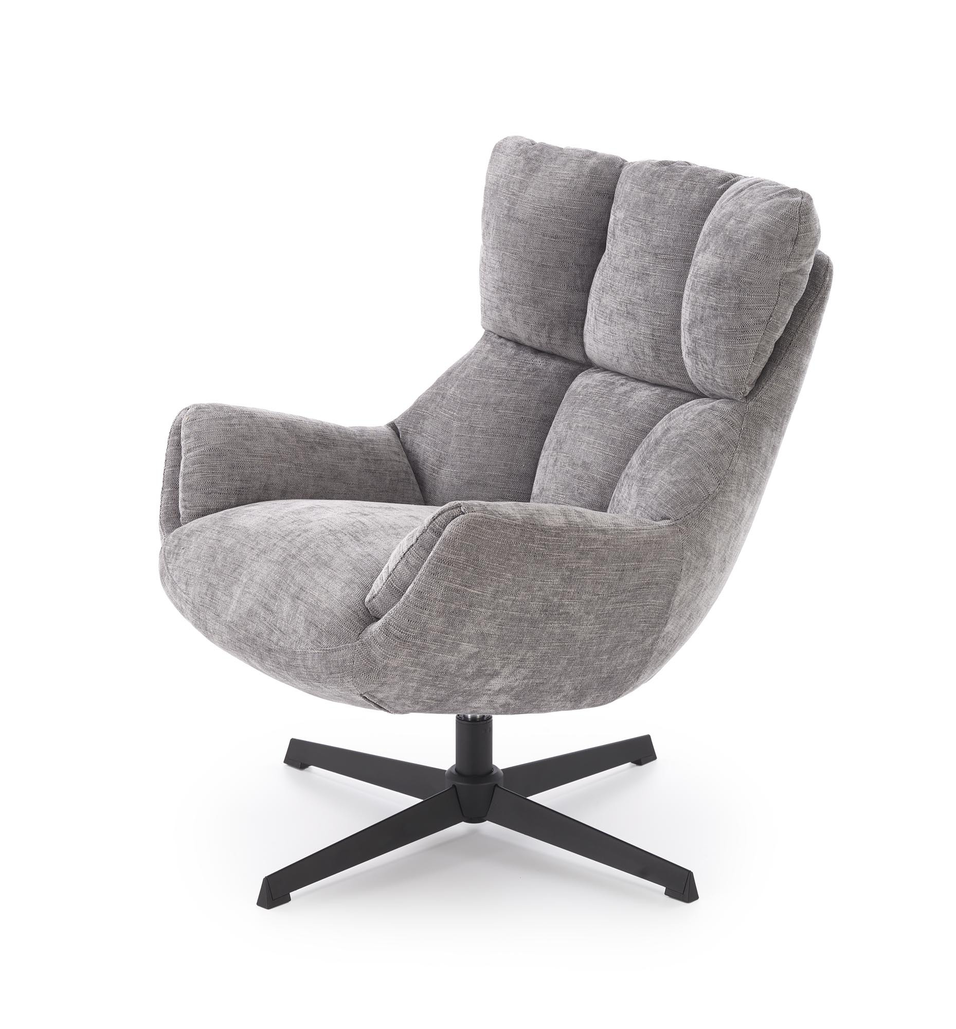 ORINOKO fotel obrotowy wypoczynkowy popielaty