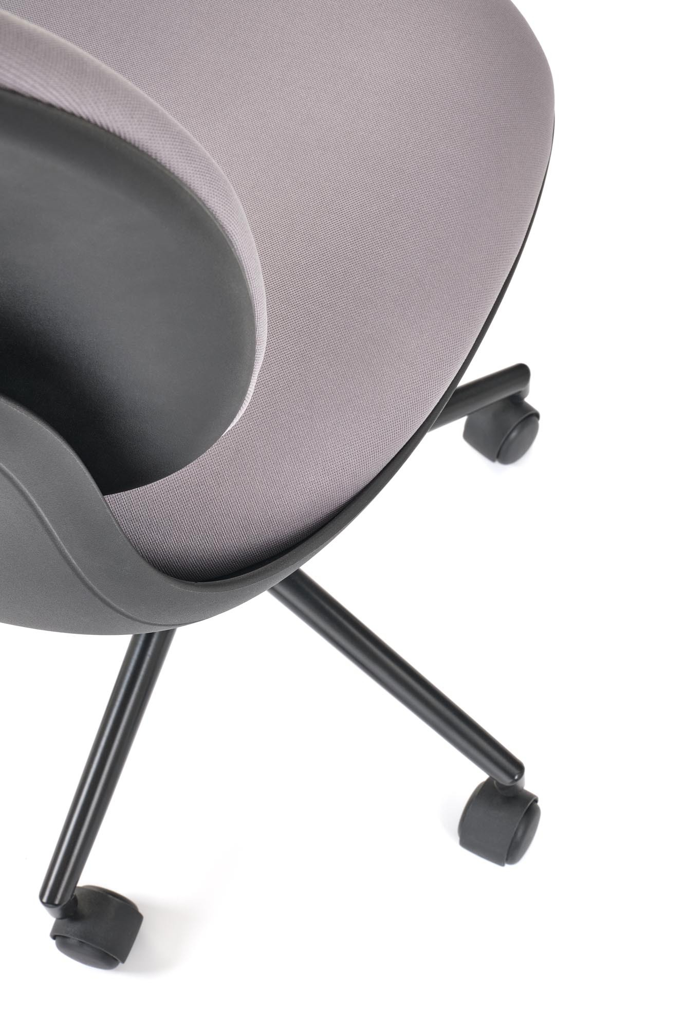 ORION  fotel młodzieżowy, czarny - popielaty