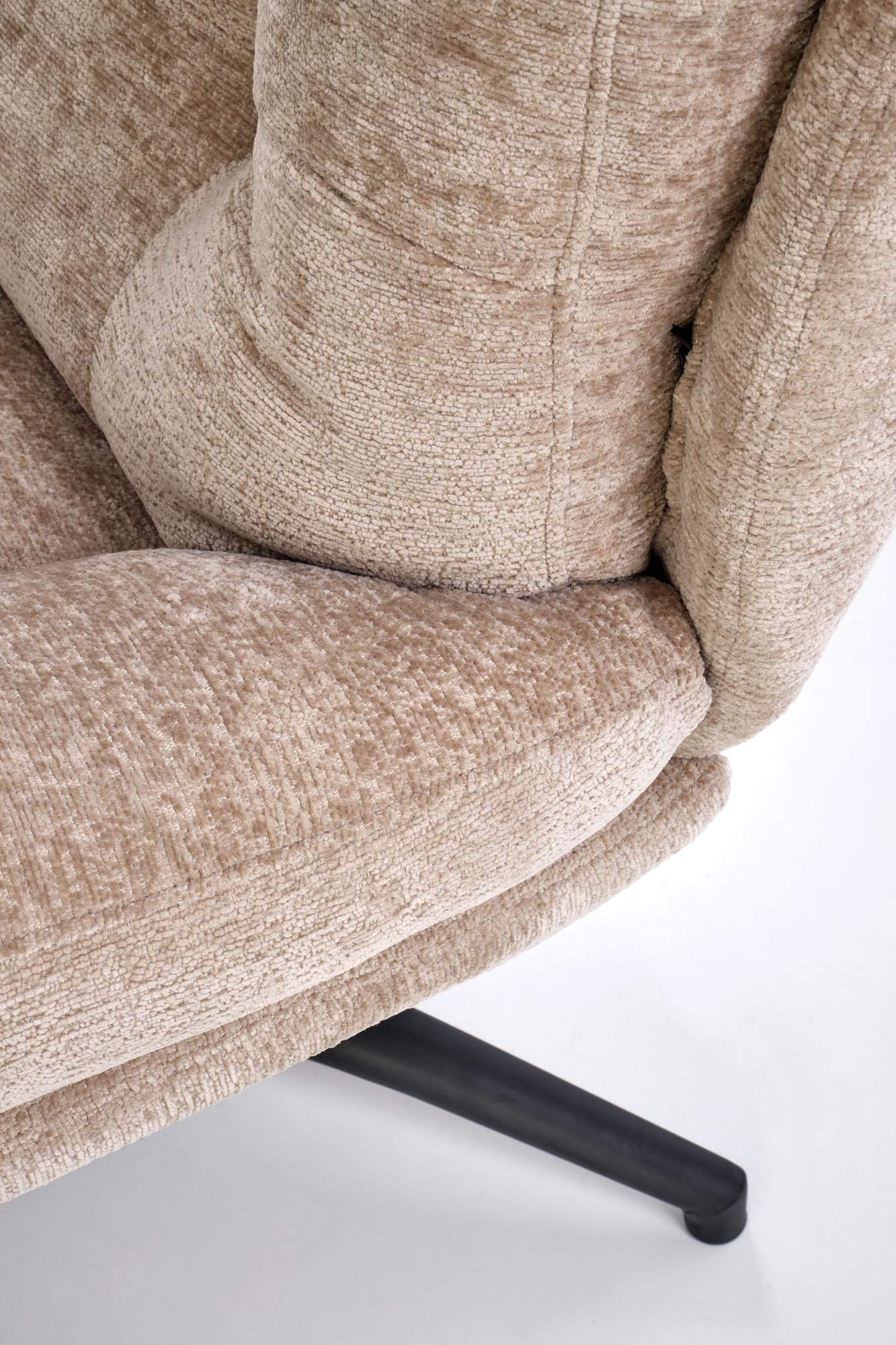 PESTO fotel z podnóżkiem / funkcja kołyski, beżowy