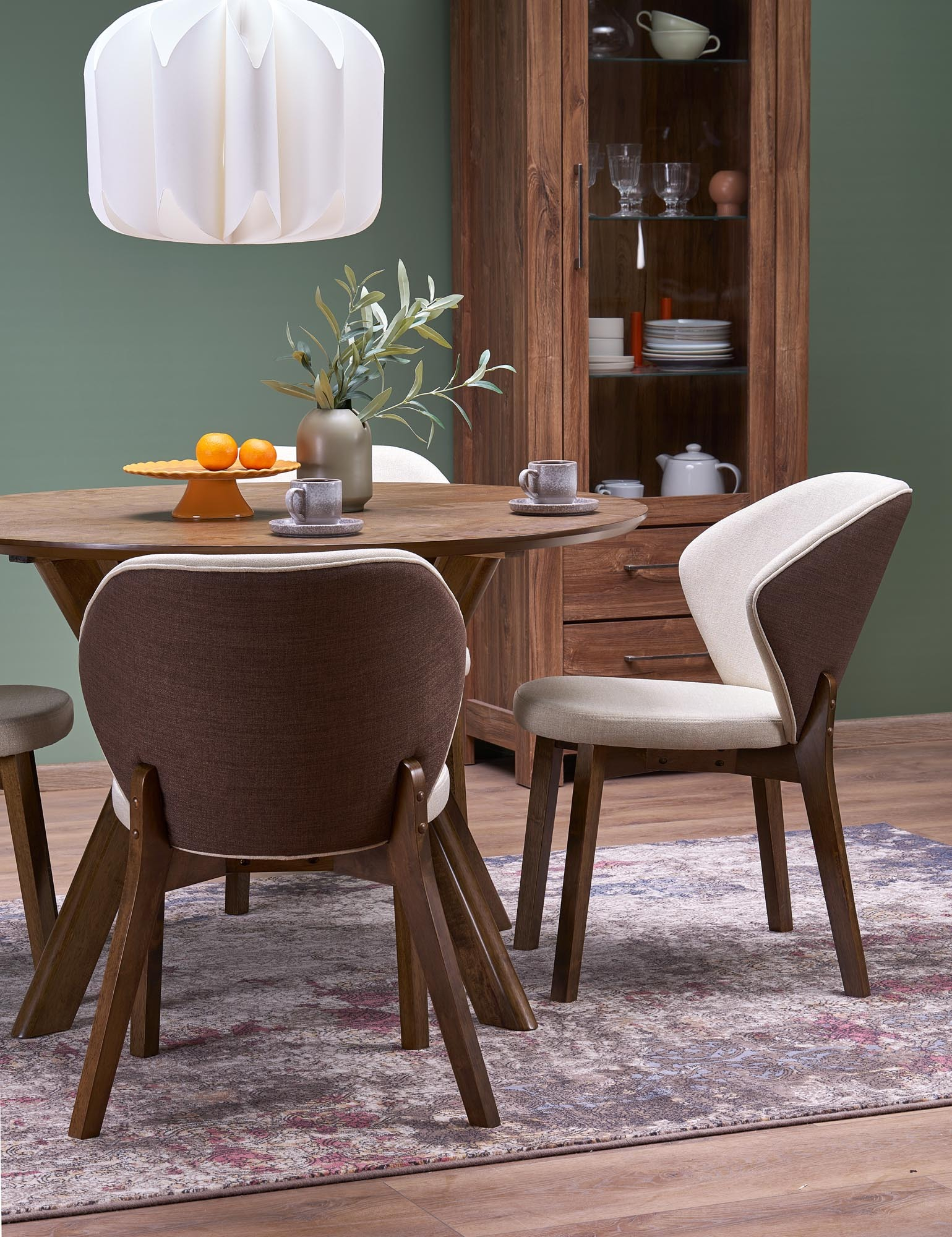 RUPERT stół okrągły fi120/77 cm, orzechowy