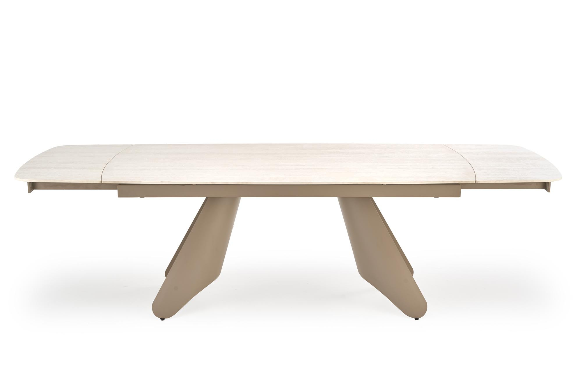 SALIX stół rozkładany 180-260/90/76 cm, trawertyn / kaszmir