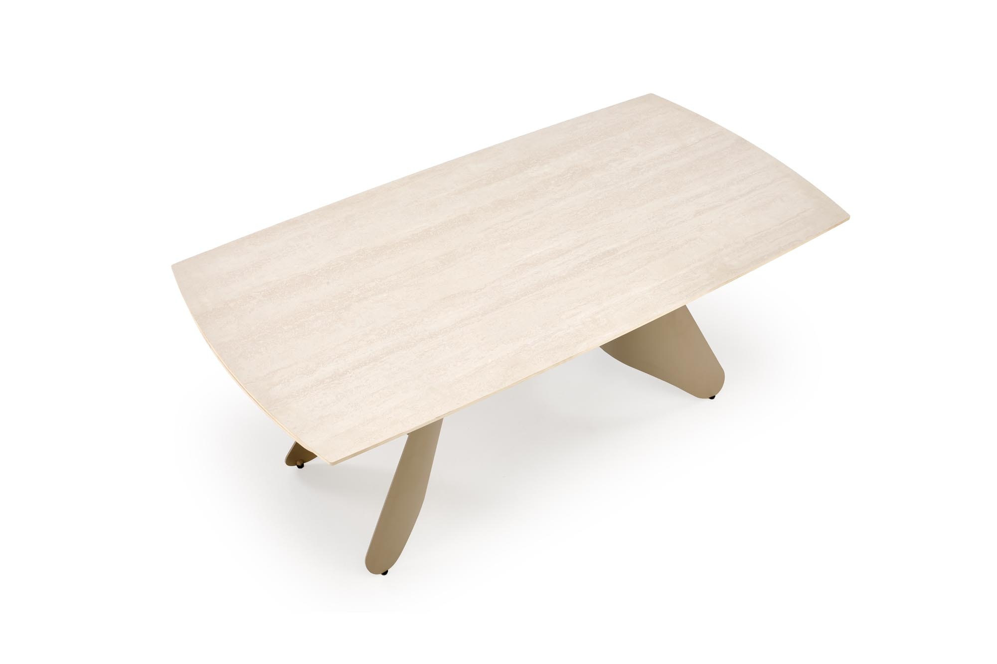 SALIX stół rozkładany 180-260/90/76 cm, trawertyn / kaszmir