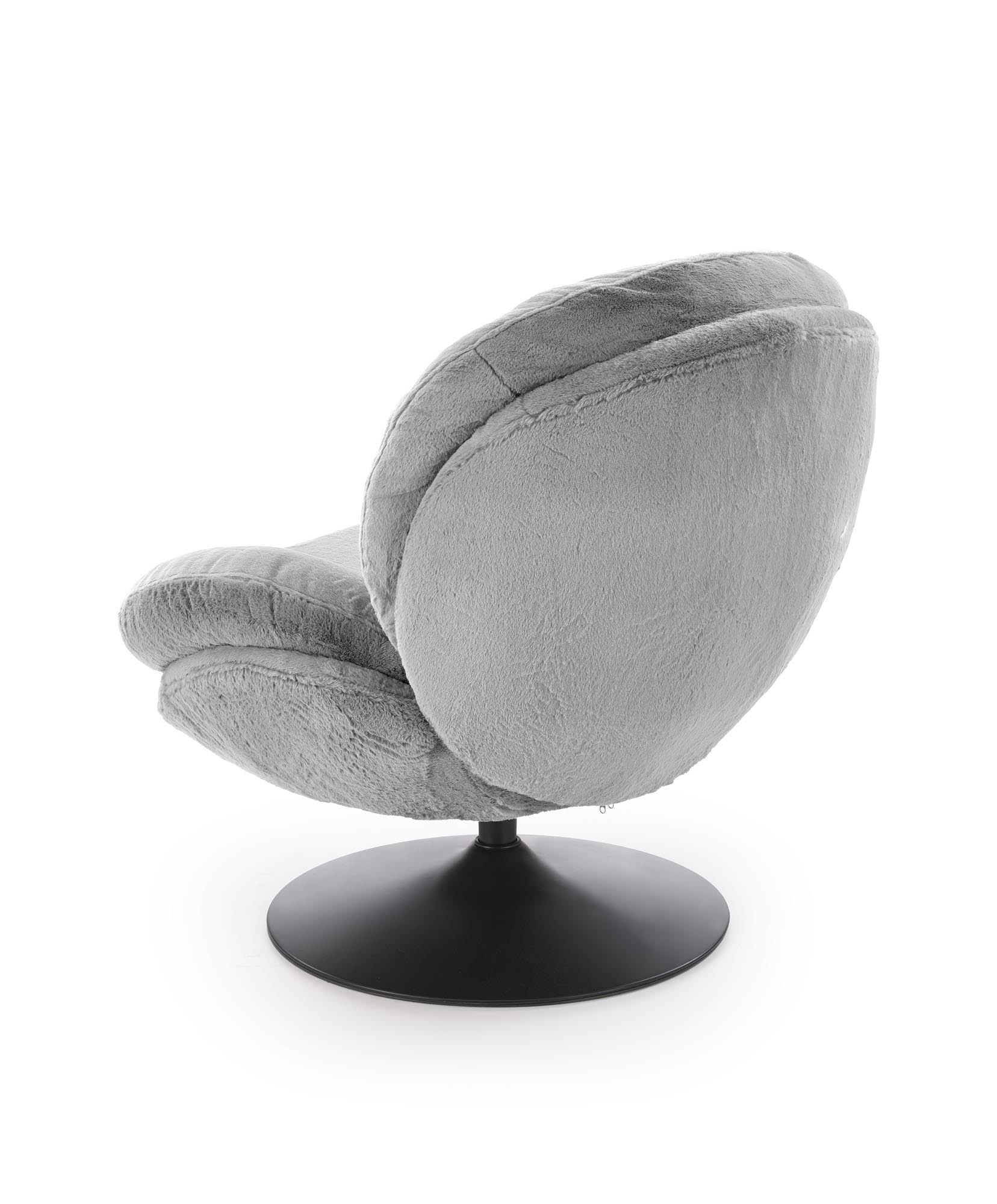 SHELL fotel obrotowy wypoczynkowy, popielaty