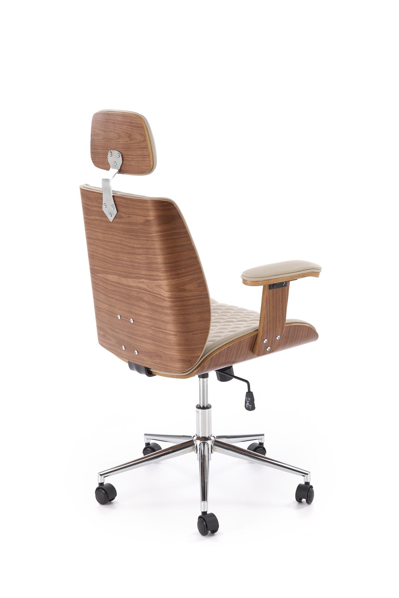 TIMBER fotel gabinetowy orzechowy/beżowy