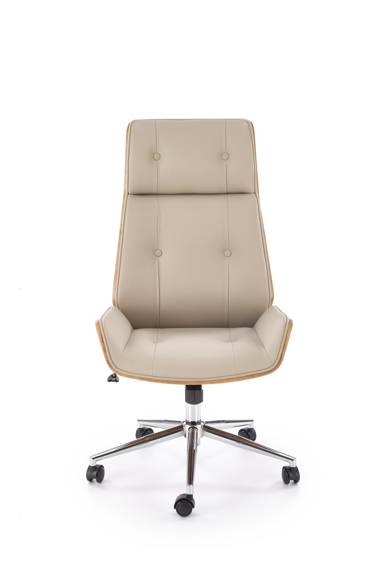 WEBSTER fotel gabinetowy orzechowy/beżowy