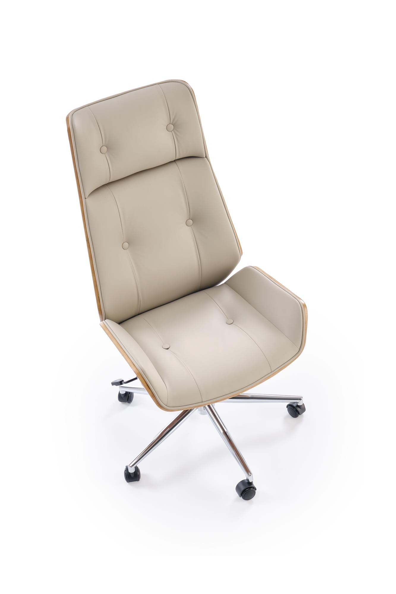 WEBSTER fotel gabinetowy orzechowy/beżowy