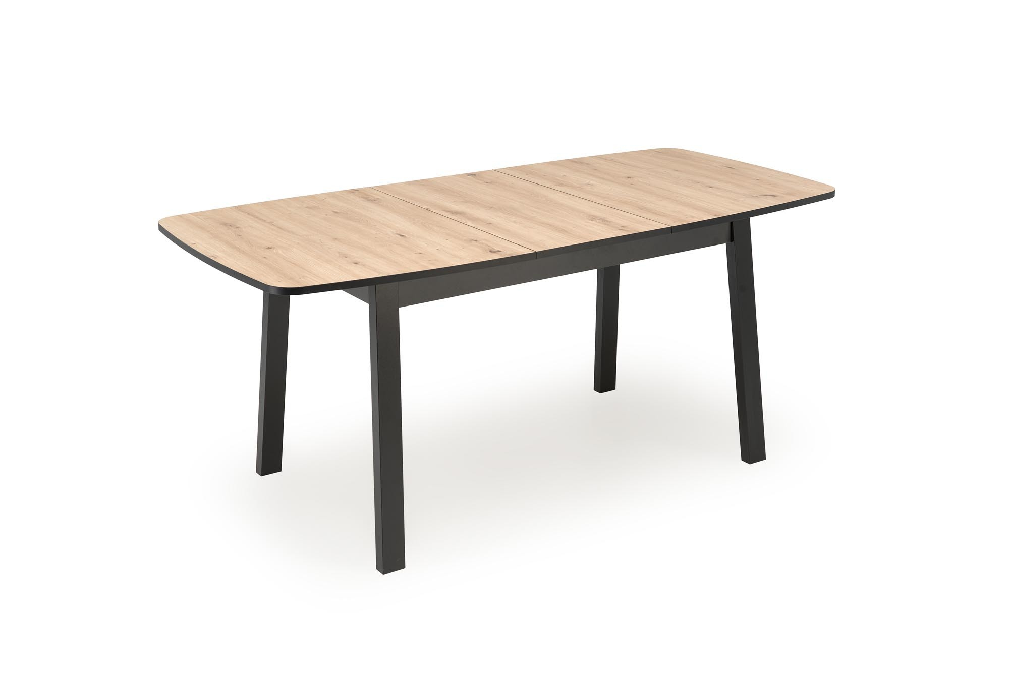 BARRIL stół rozkładany 130-170x80x72 cm dąb artisan/czarny