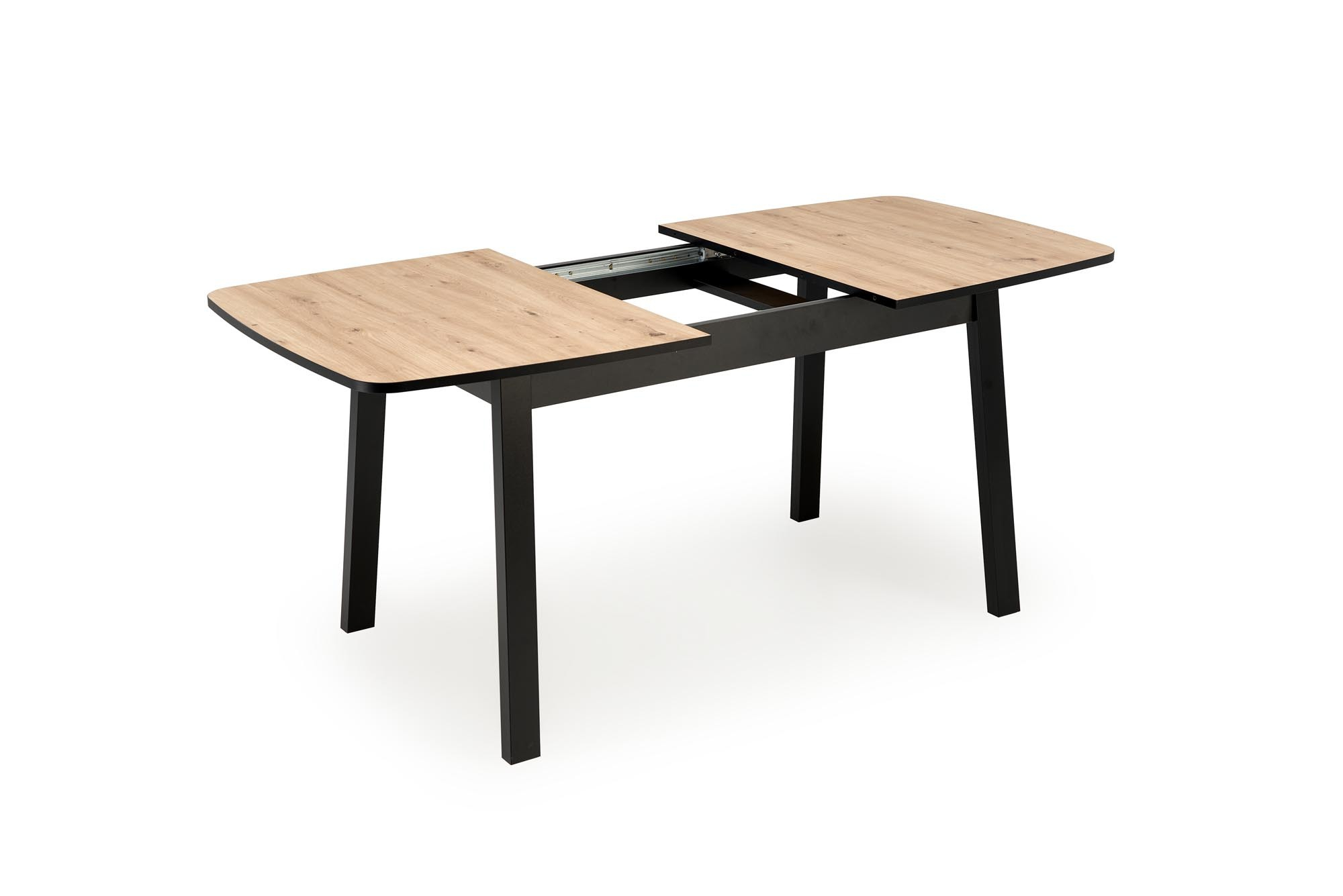 BARRIL stół rozkładany 130-170x80x72 cm dąb artisan/czarny