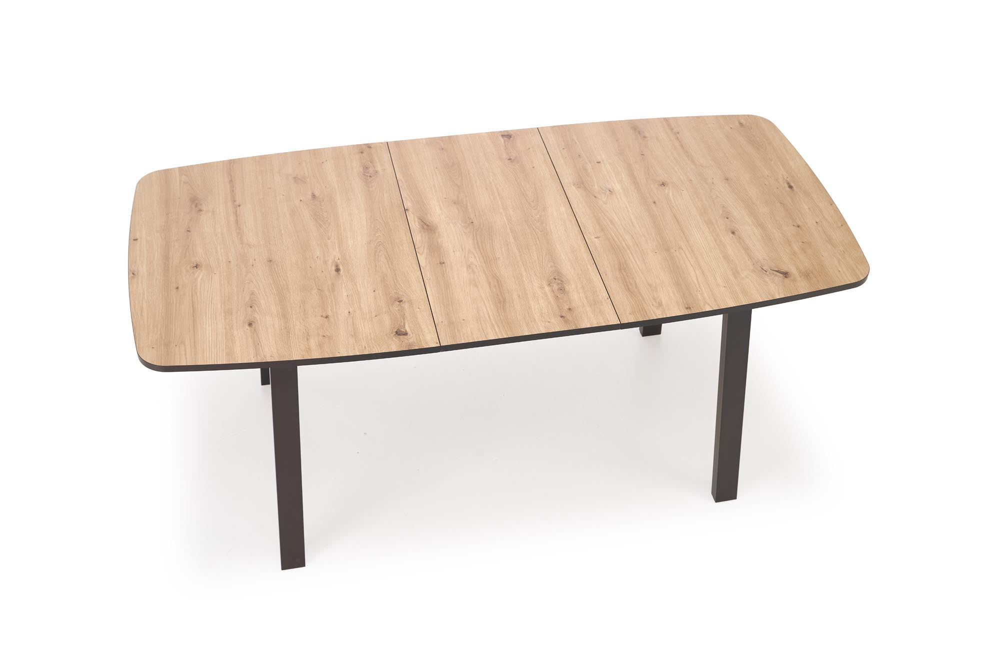 BARRIL stół rozkładany 130-170x80x72 cm dąb artisan/czarny