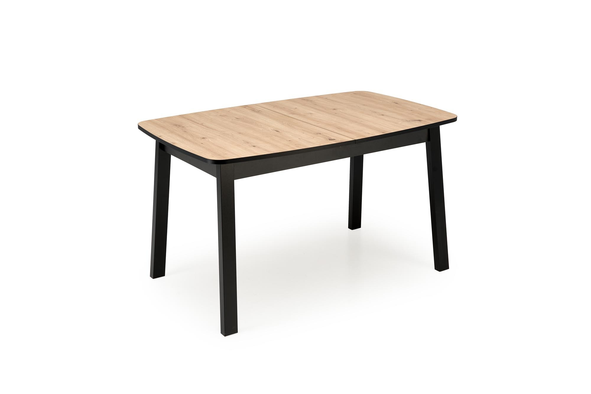 BARRIL stół rozkładany 130-170x80x72 cm dąb artisan/czarny