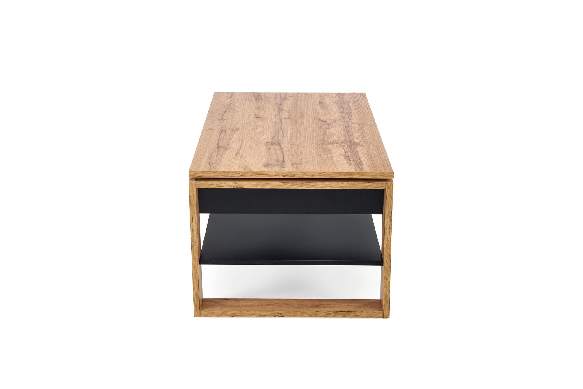 BETTY ława z podnoszonym blatem dąb artisan / czarny