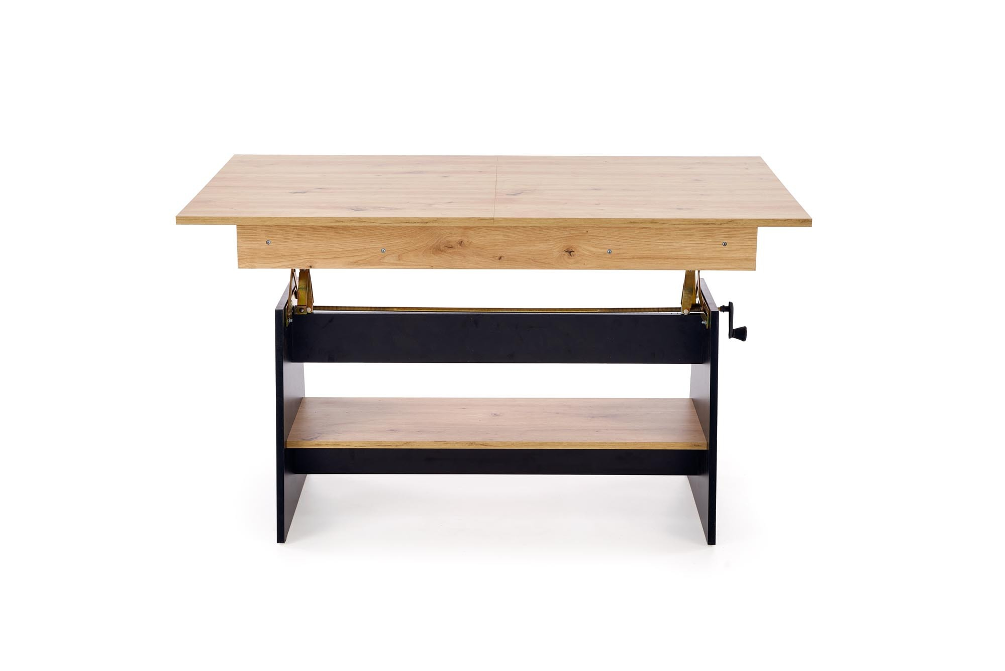 ERIKA ławostół rozkładany dąb artisan / czarny