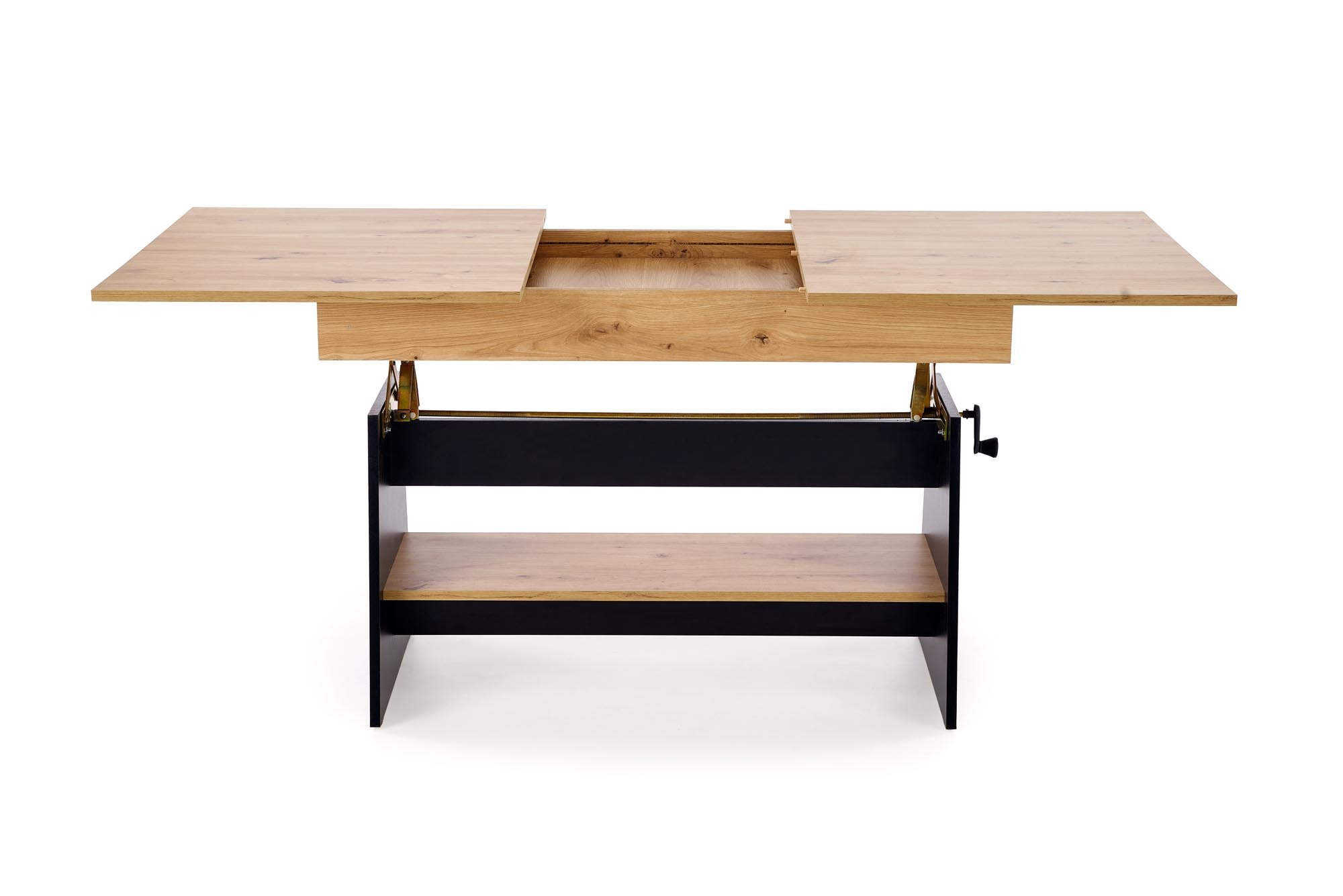 ERIKA ławostół rozkładany dąb artisan / czarny