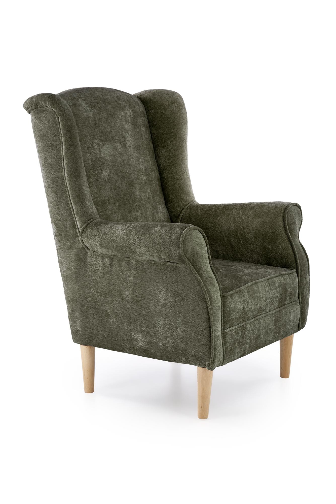 HERMES fotel wypoczynkowy, oliwkowy (tkanina MARKOS 14-#12)