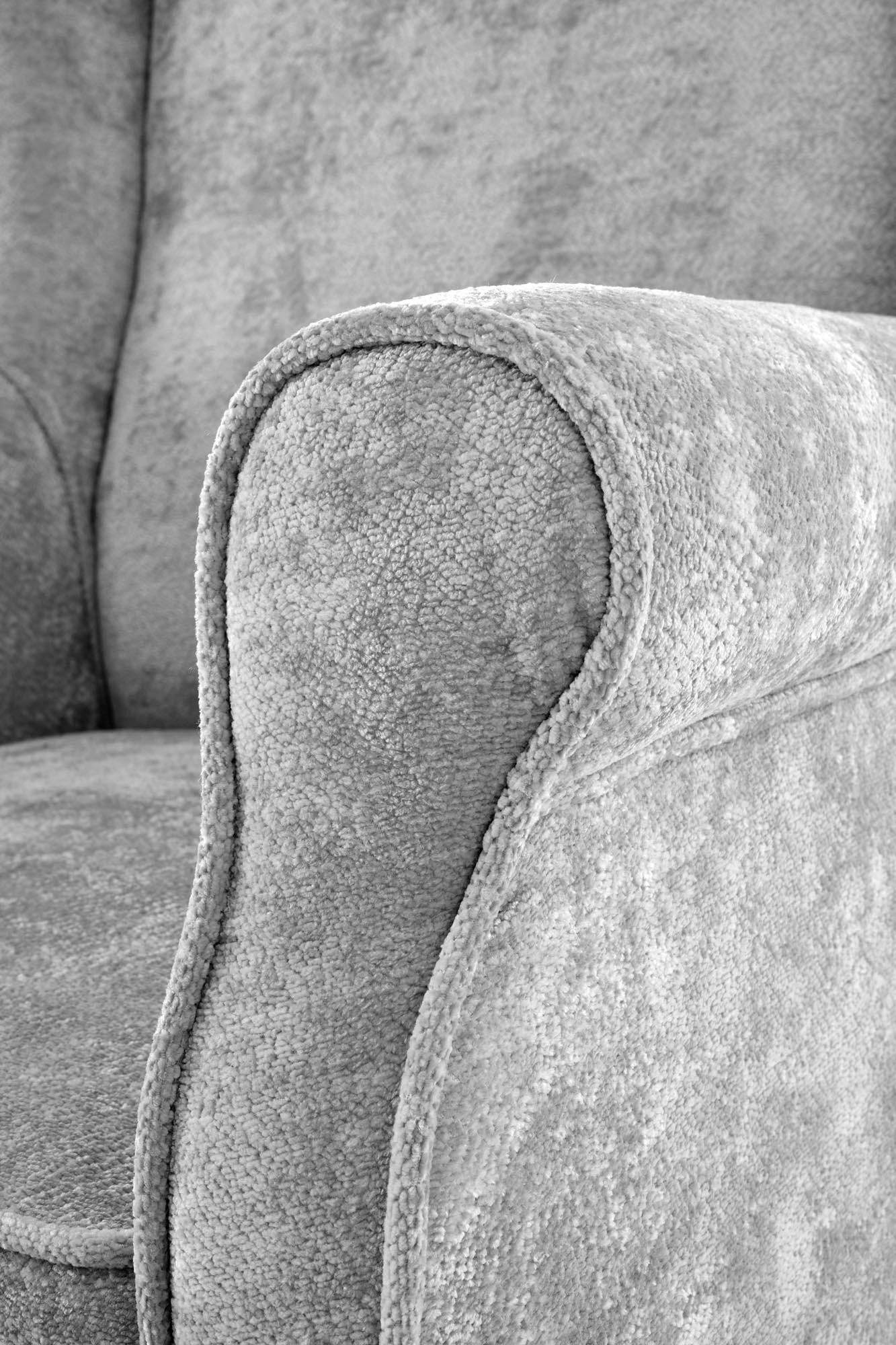 HERMES fotel wypoczynkowy, popielaty (tkanina MARKOS 14-#22)