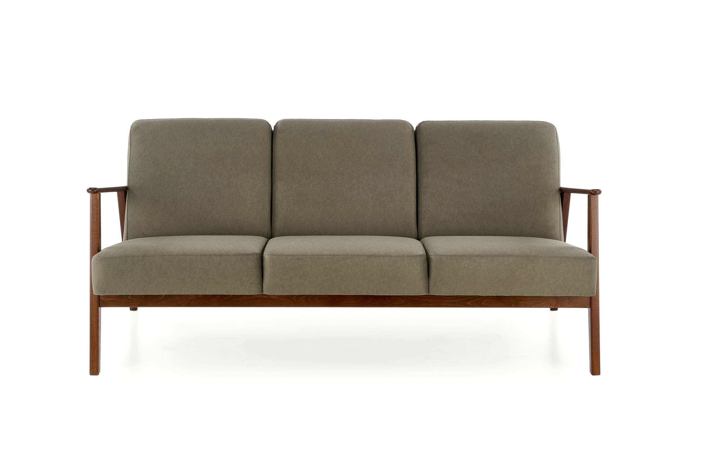MILANO 3S sofa - oliwkowy tap. Castel 39