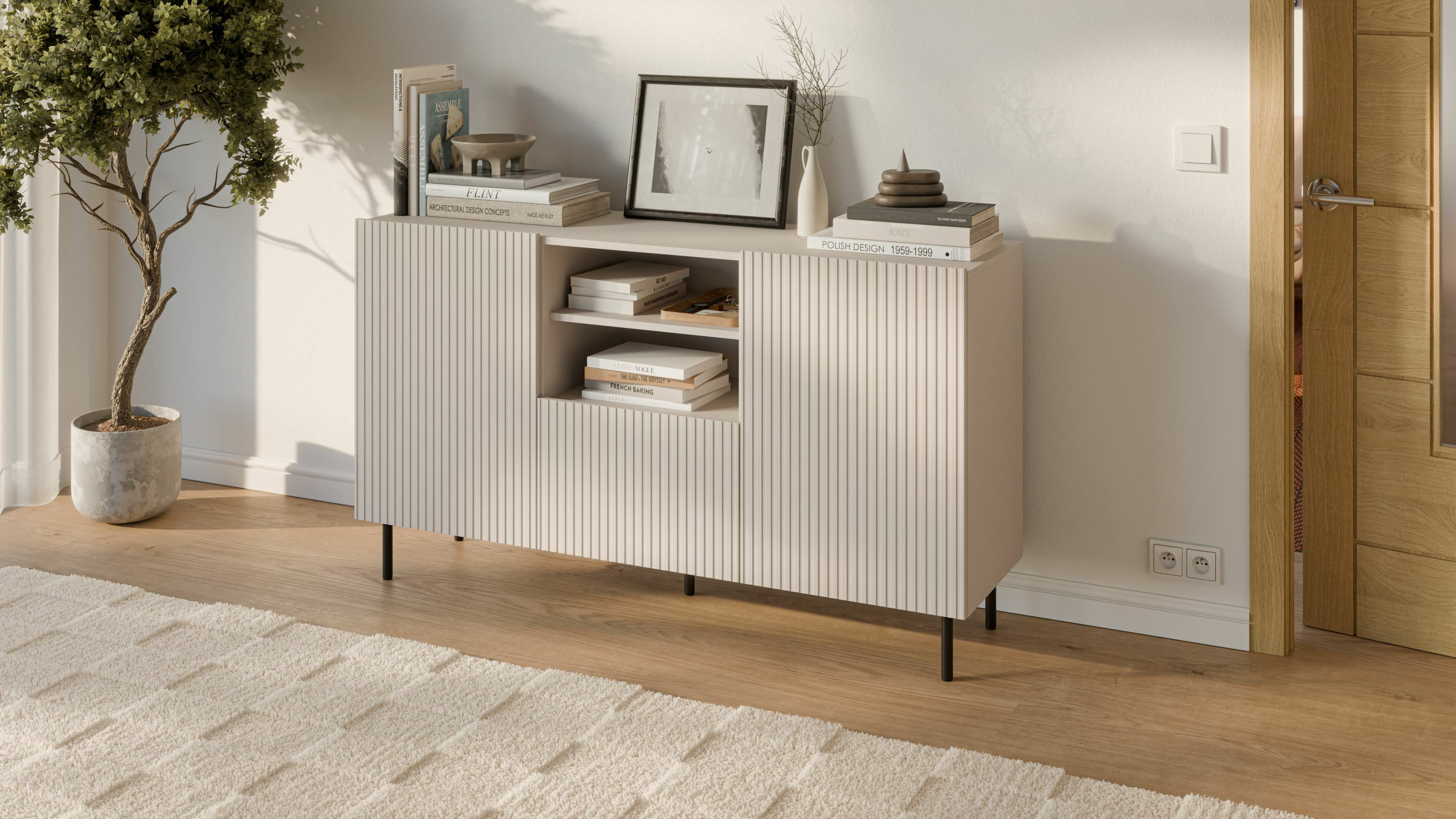 PAXOS KM-1 komoda, kolor: kaszmir - czarny