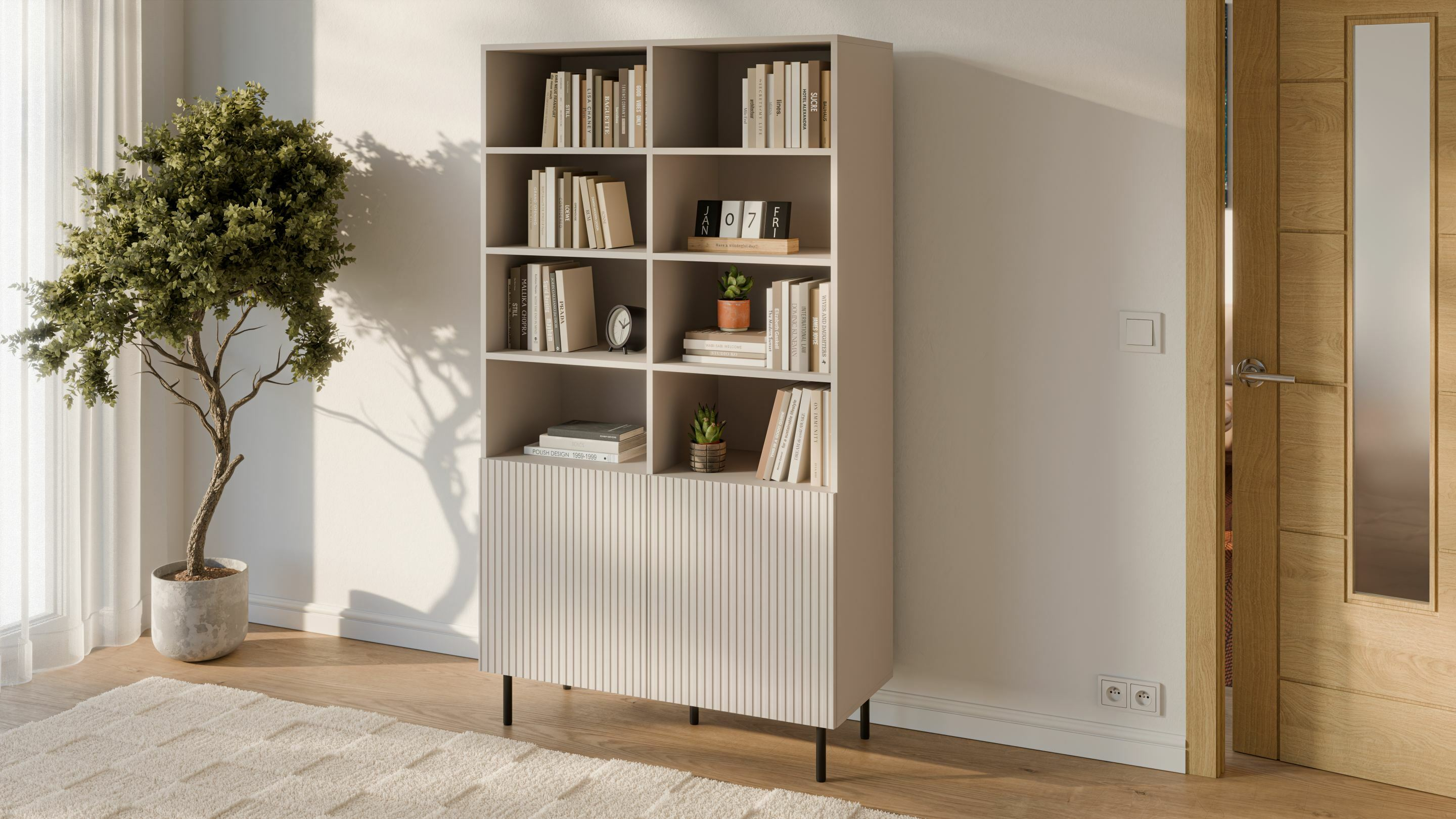 PAXOS REG-1 regał, kolor: kaszmir - czarny