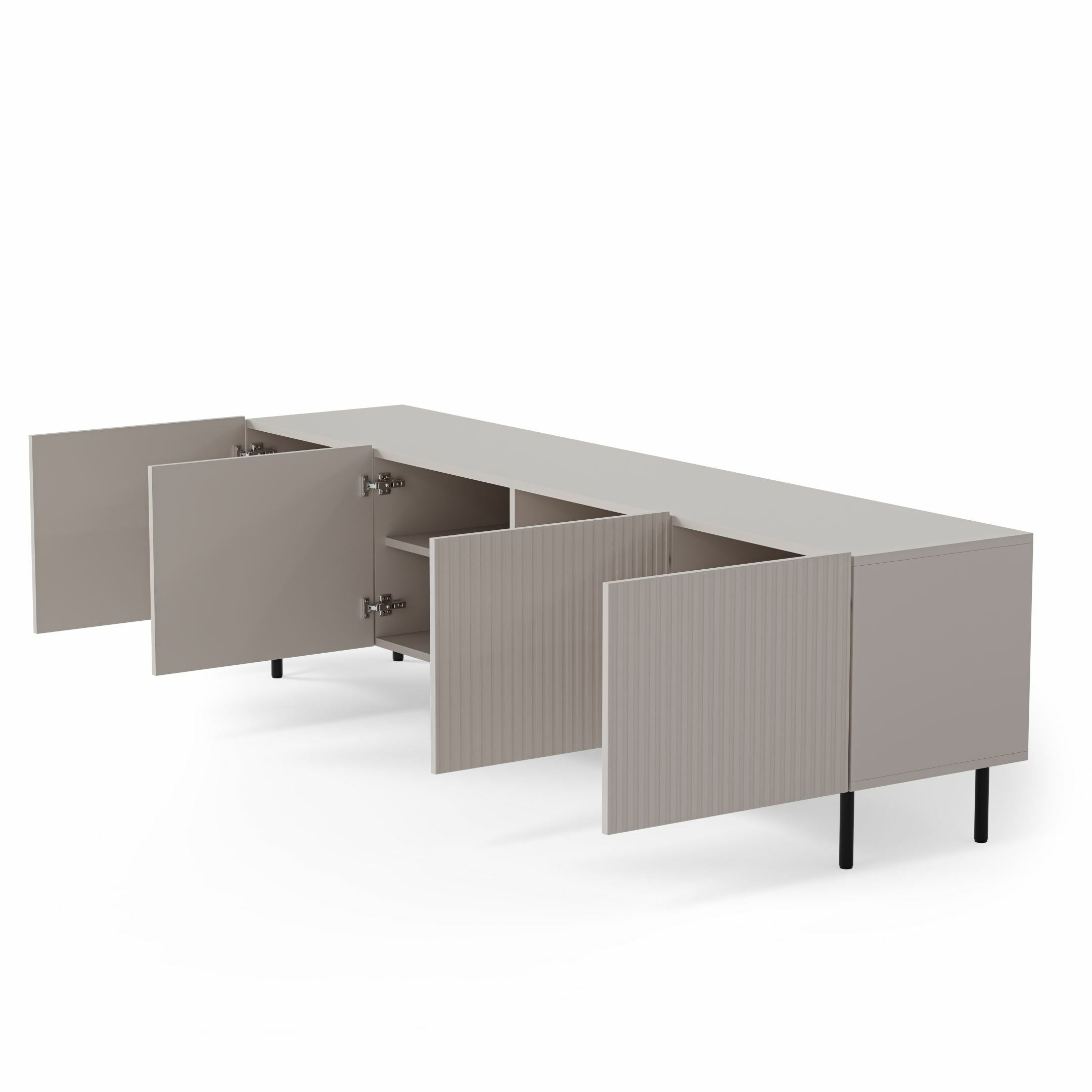 PAXOS RTV-2 TV  stolik RTV 200 cm, kolor: kaszmir - czarny