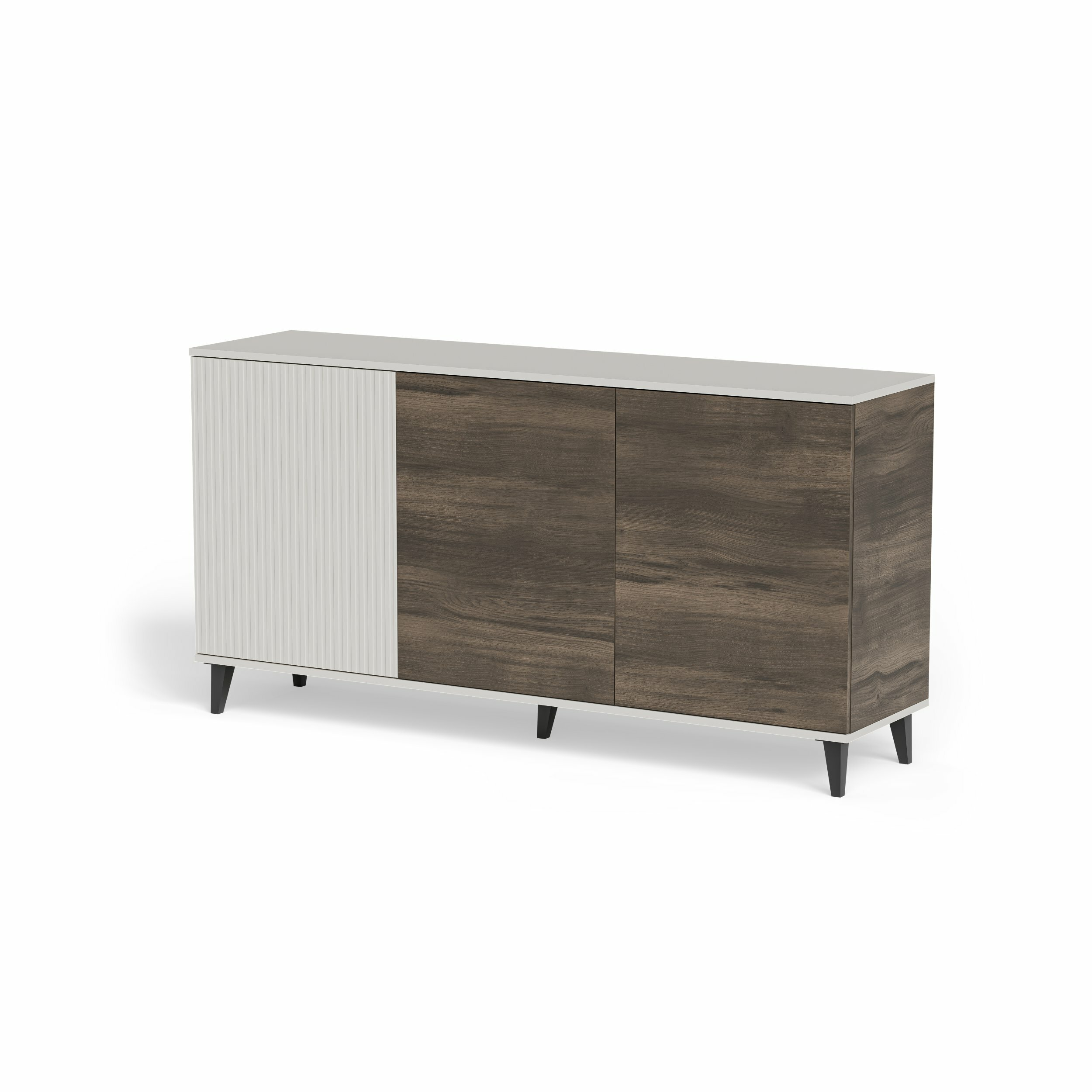 RANDOM 2 KM-1 komoda kaszmir / orzech / czarny