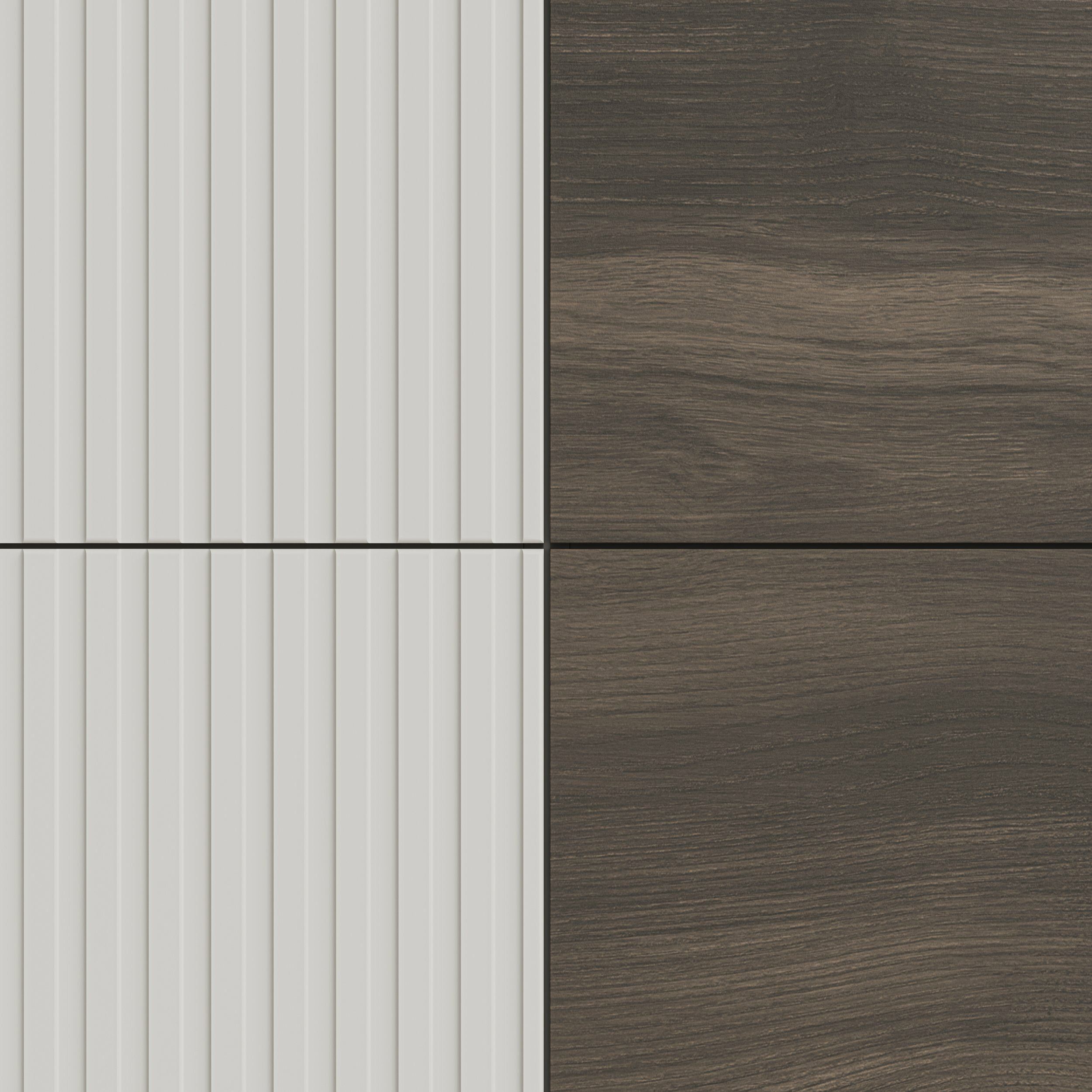 RANDOM 2 KM-2 komoda kaszmir / orzech / czarny