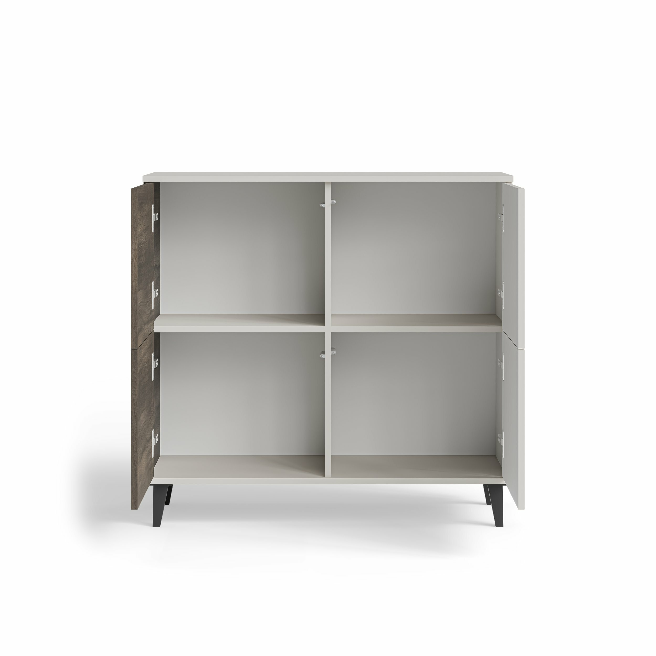 RANDOM 2 KM-2 komoda kaszmir / orzech / czarny