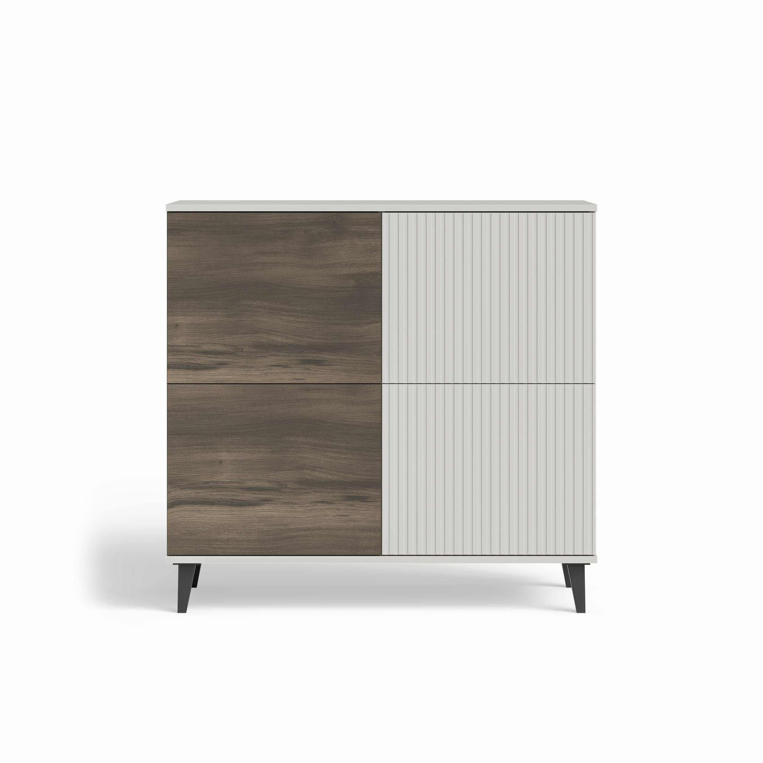 RANDOM 2 KM-2 komoda kaszmir / orzech / czarny