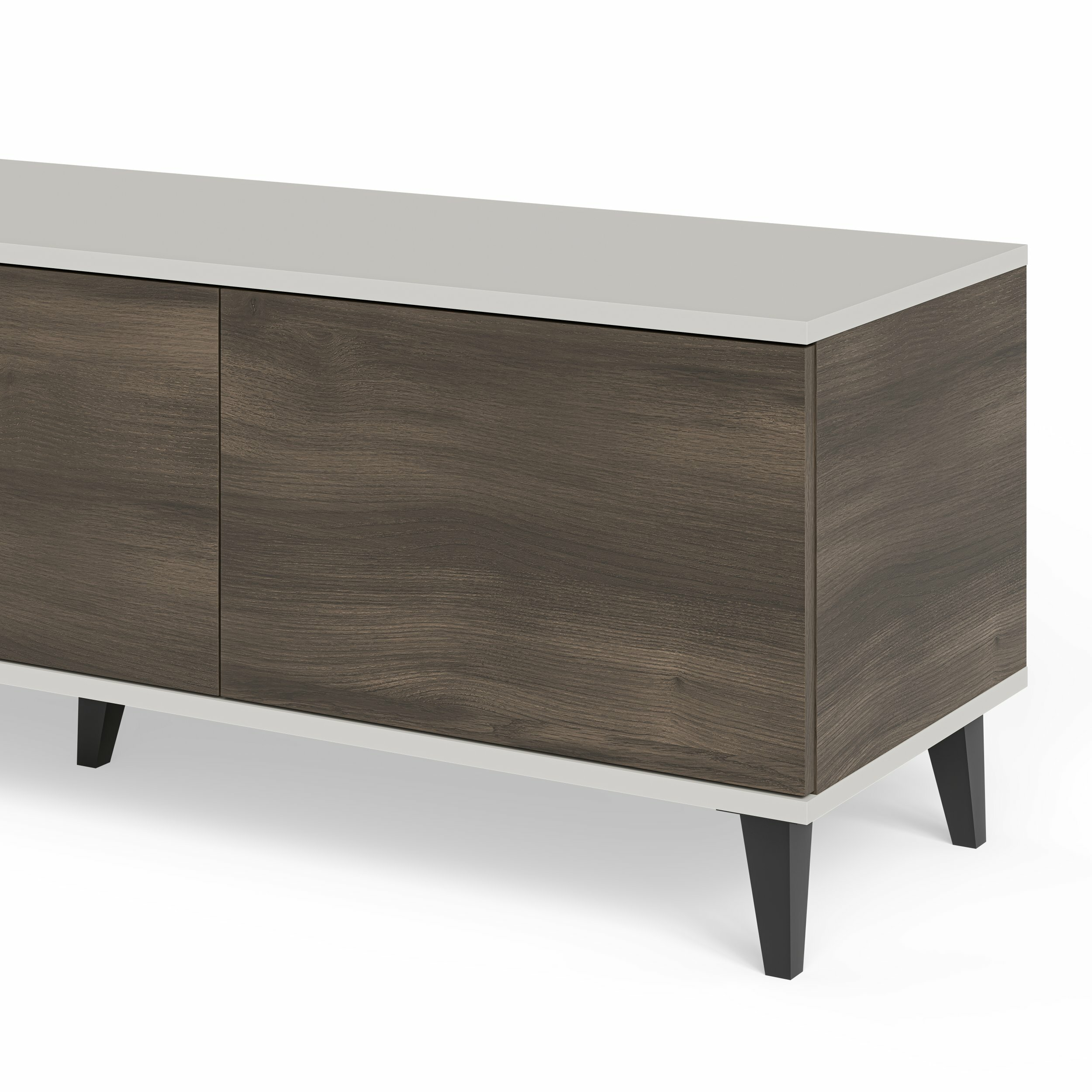 RANDOM 2 RTV-1 stolik RTV 150 cm kaszmir / orzech / czarny