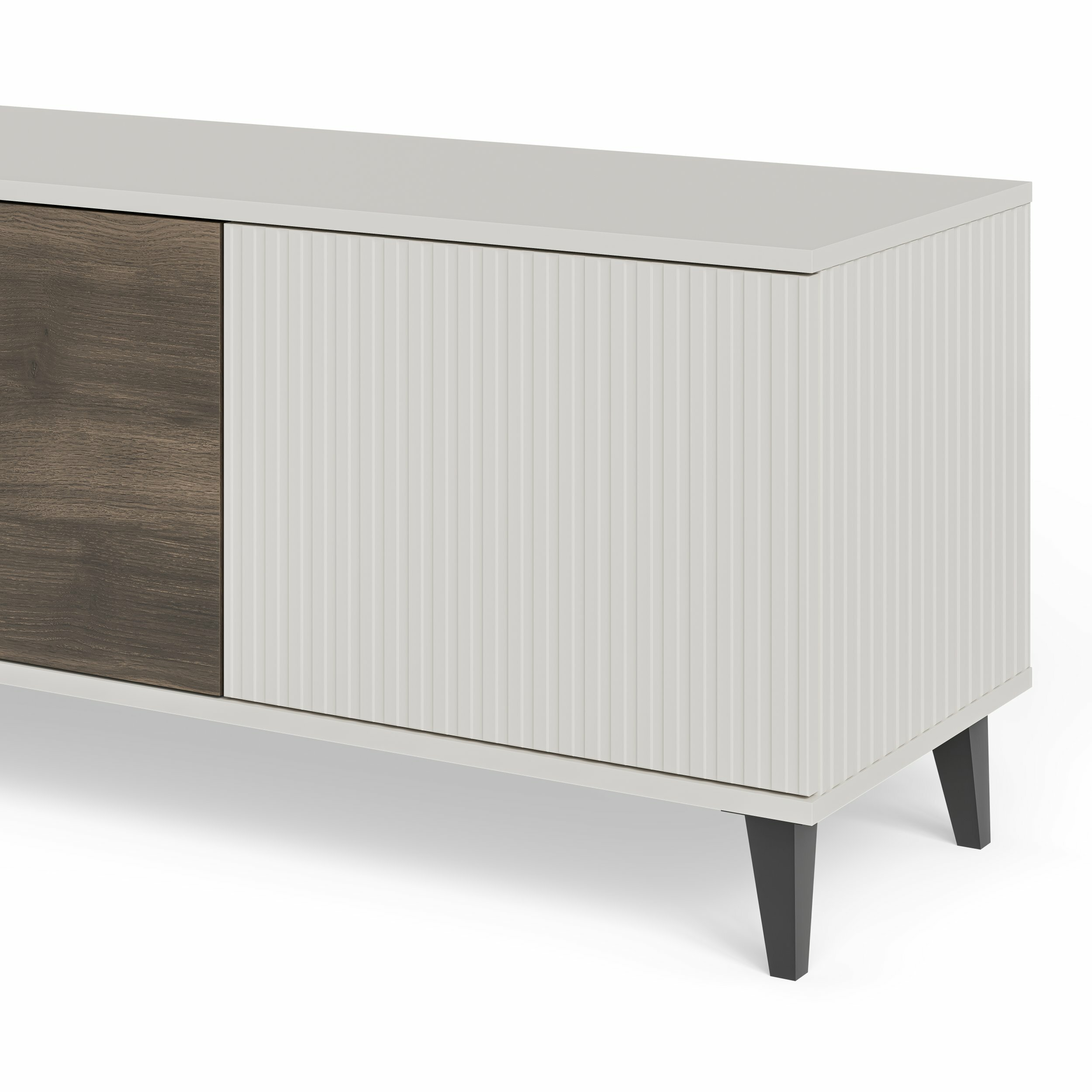 RANDOM 2 RTV-3 stolik RTV 200 cm kaszmir / orzech / czarny