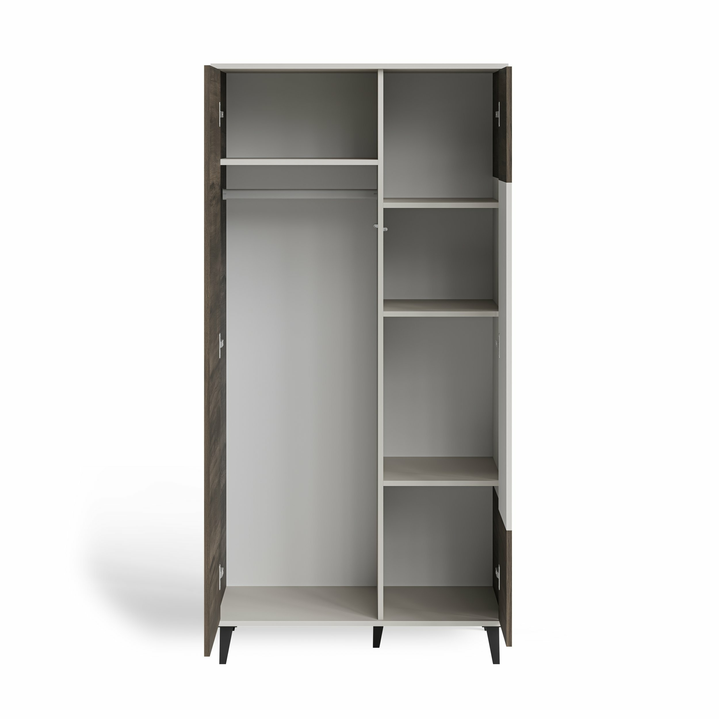 RANDOM 2 S-1 szafa kaszmir / orzech / czarny