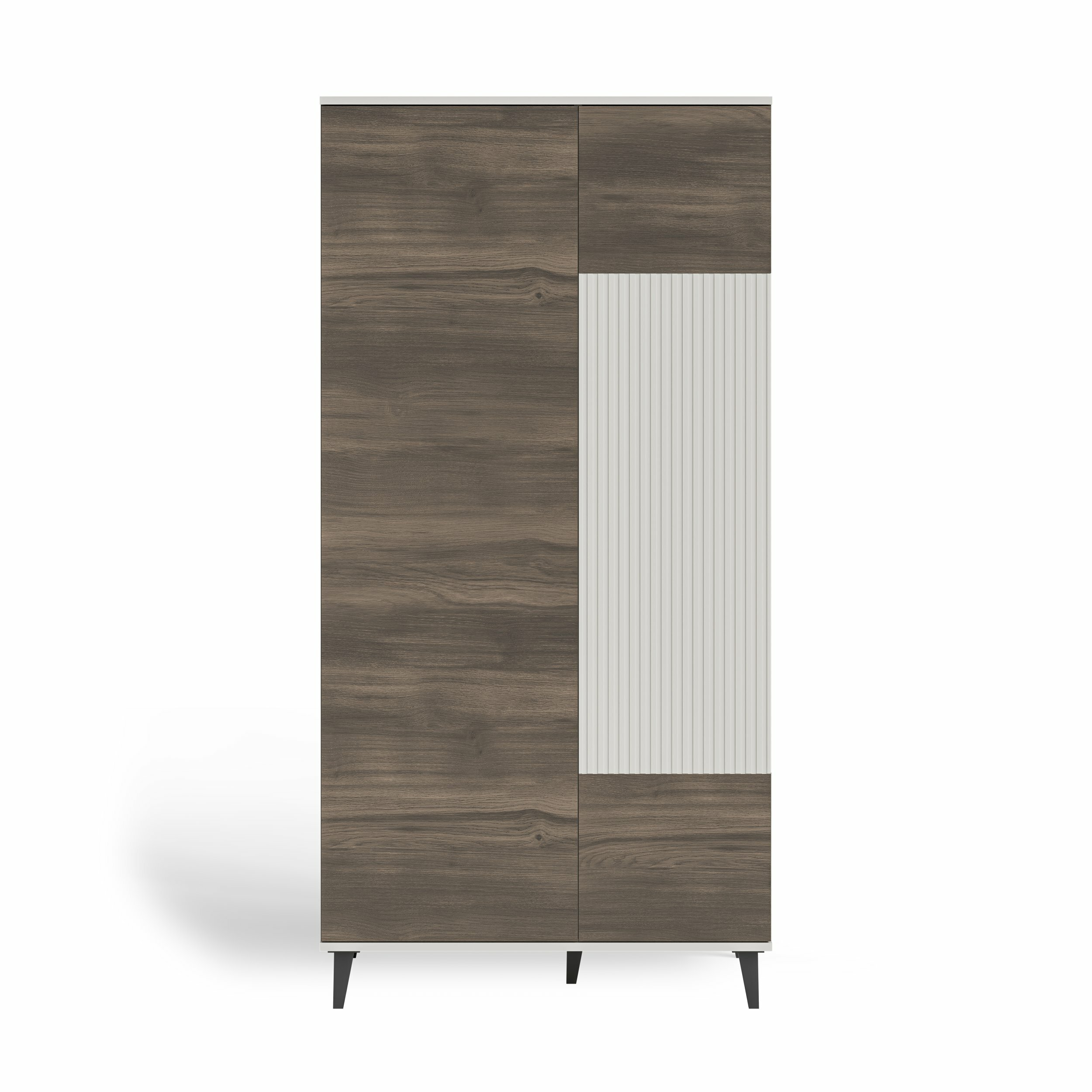 RANDOM 2 S-1 szafa kaszmir / orzech / czarny