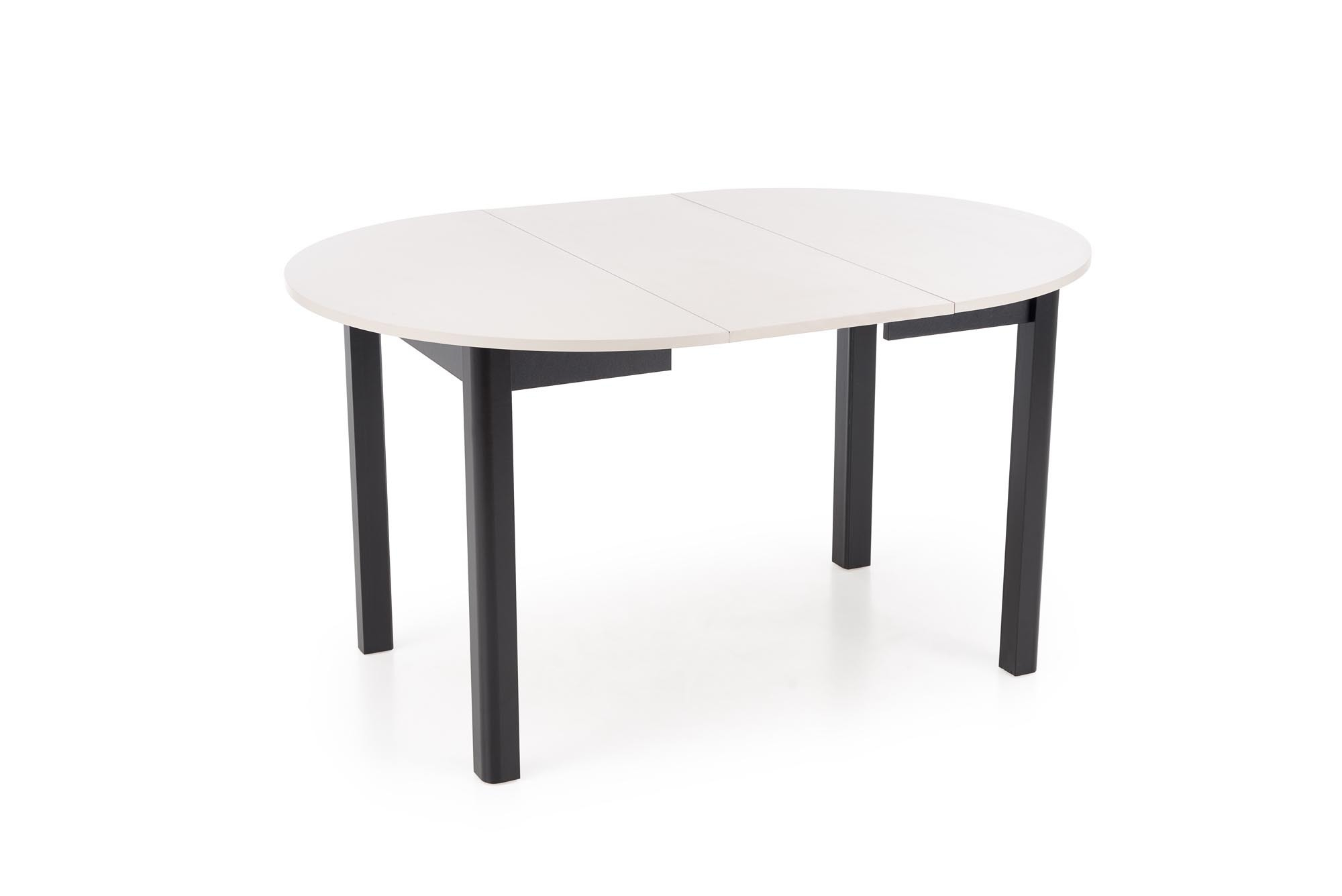 RINGO stół kolor blat kaszmir, nogi - czarny (102-142x102x76 cm)