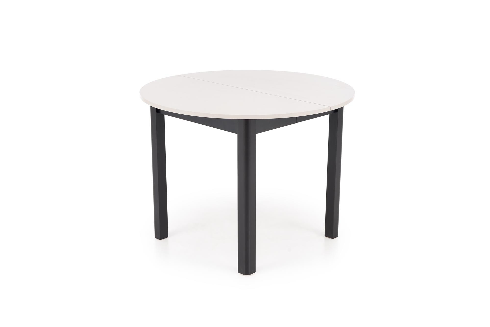 RINGO stół kolor blat kaszmir, nogi - czarny (102-142x102x76 cm)