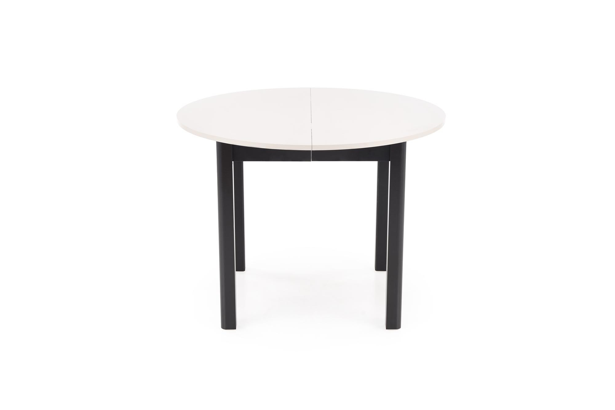 RINGO stół kolor blat kaszmir, nogi - czarny (102-142x102x76 cm)