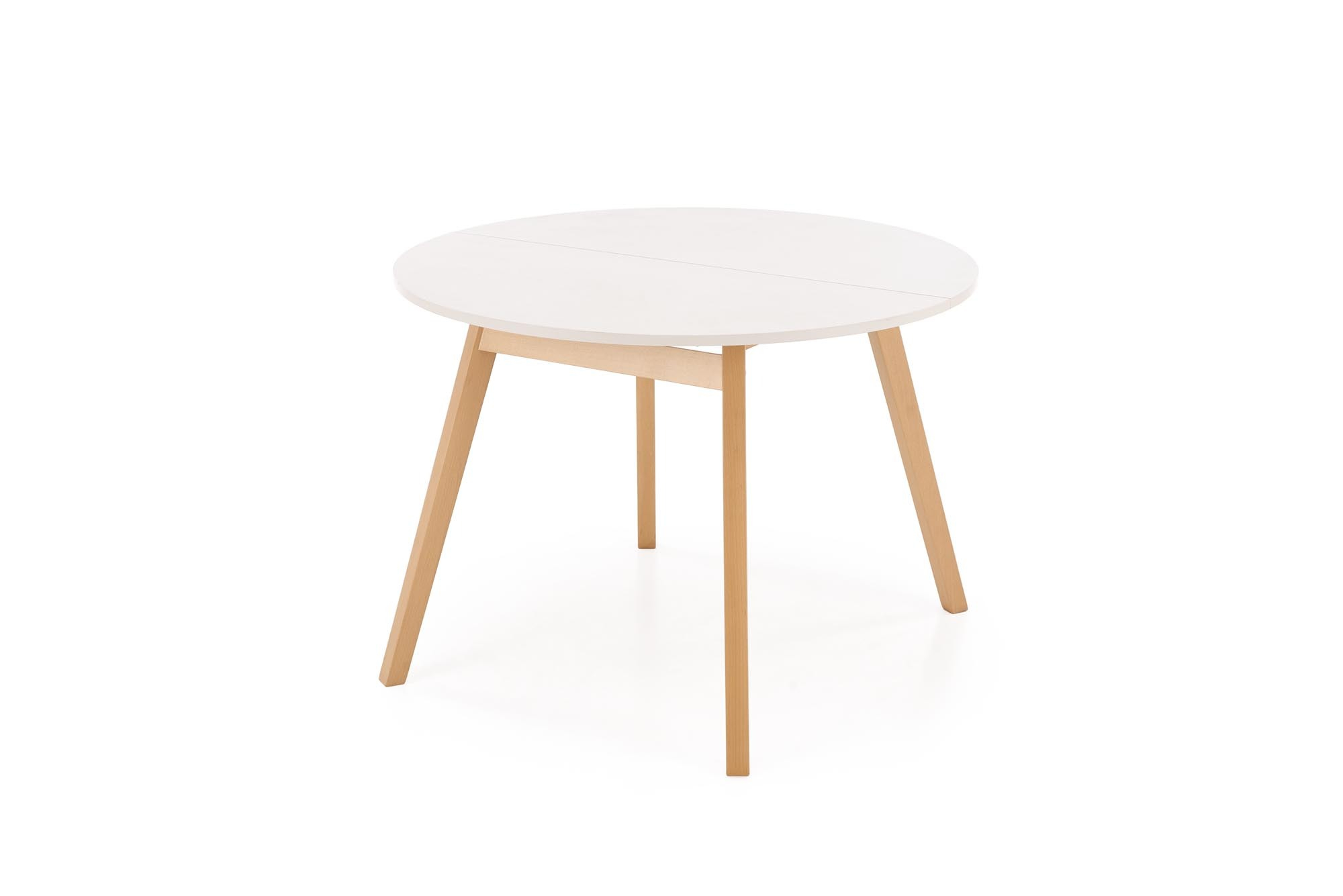 RUBEN stół kolor blat - kaszmir, nogi - naturalny (102-142x102x75 cm)