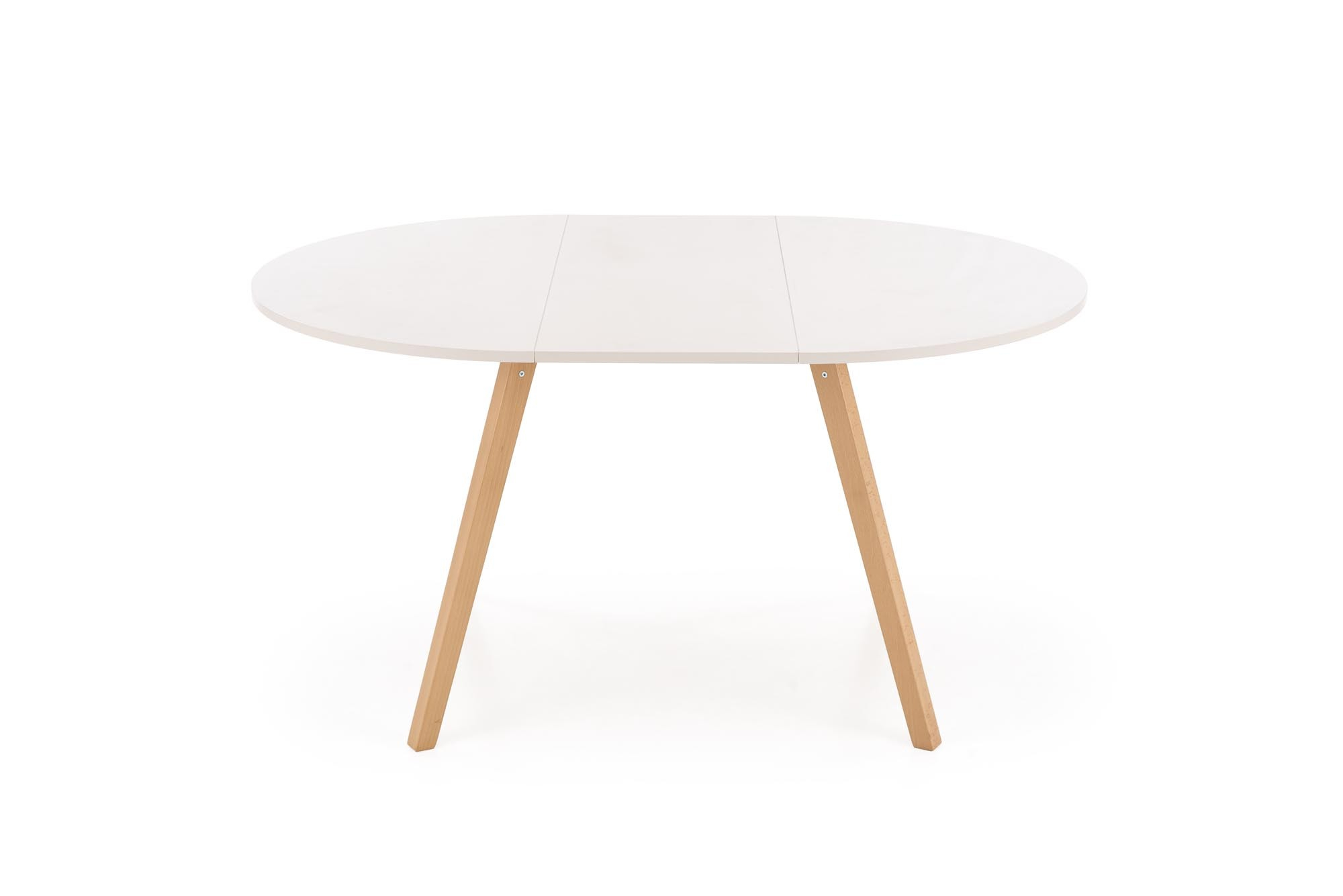 RUBEN stół kolor blat - kaszmir, nogi - naturalny (102-142x102x75 cm)