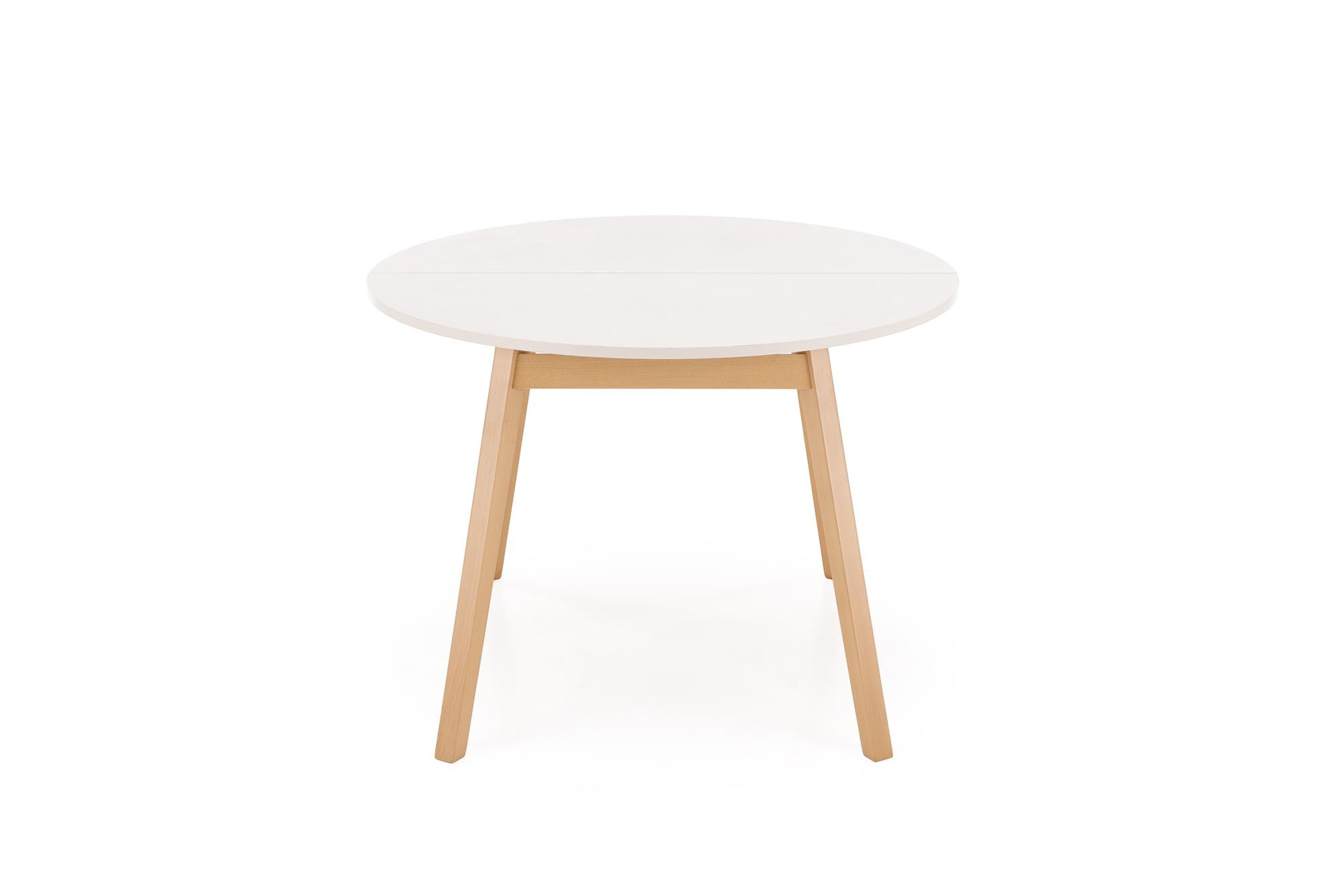 RUBEN stół kolor blat - kaszmir, nogi - naturalny (102-142x102x75 cm)