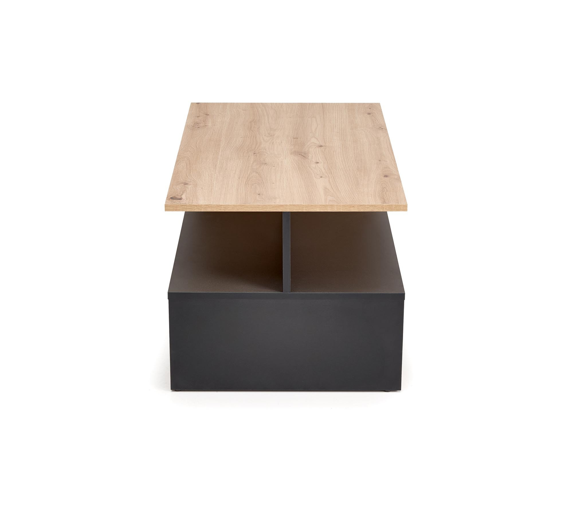 IVA ława, dąb artisan / czarny