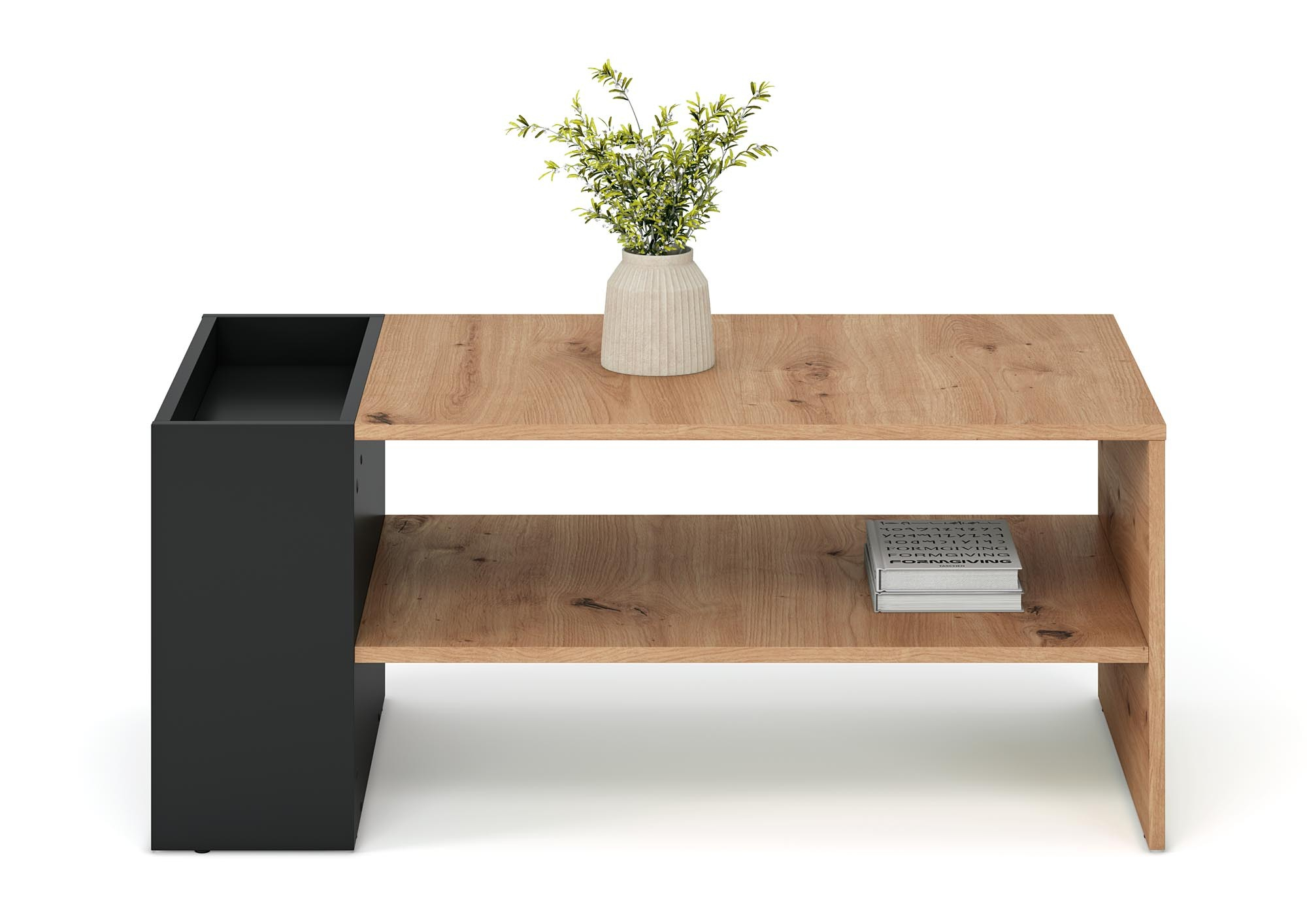 MURCIA ława, dąb artisan / czarny