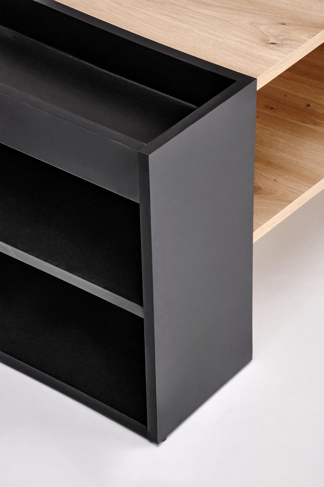 MURCIA ława, dąb artisan / czarny