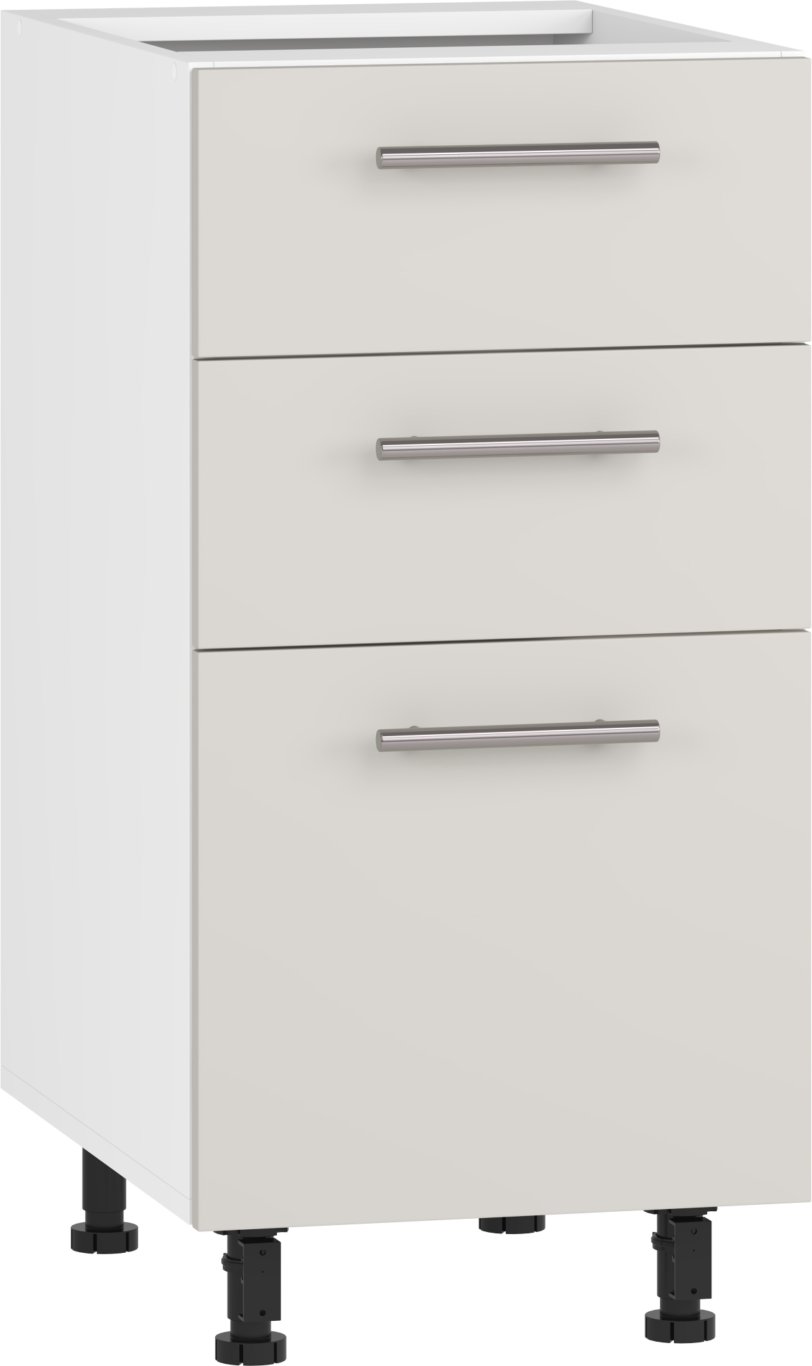 VENTO D3S-40/82 szafka dolna z szufladami, mechanizm Hettich front: kaszmir