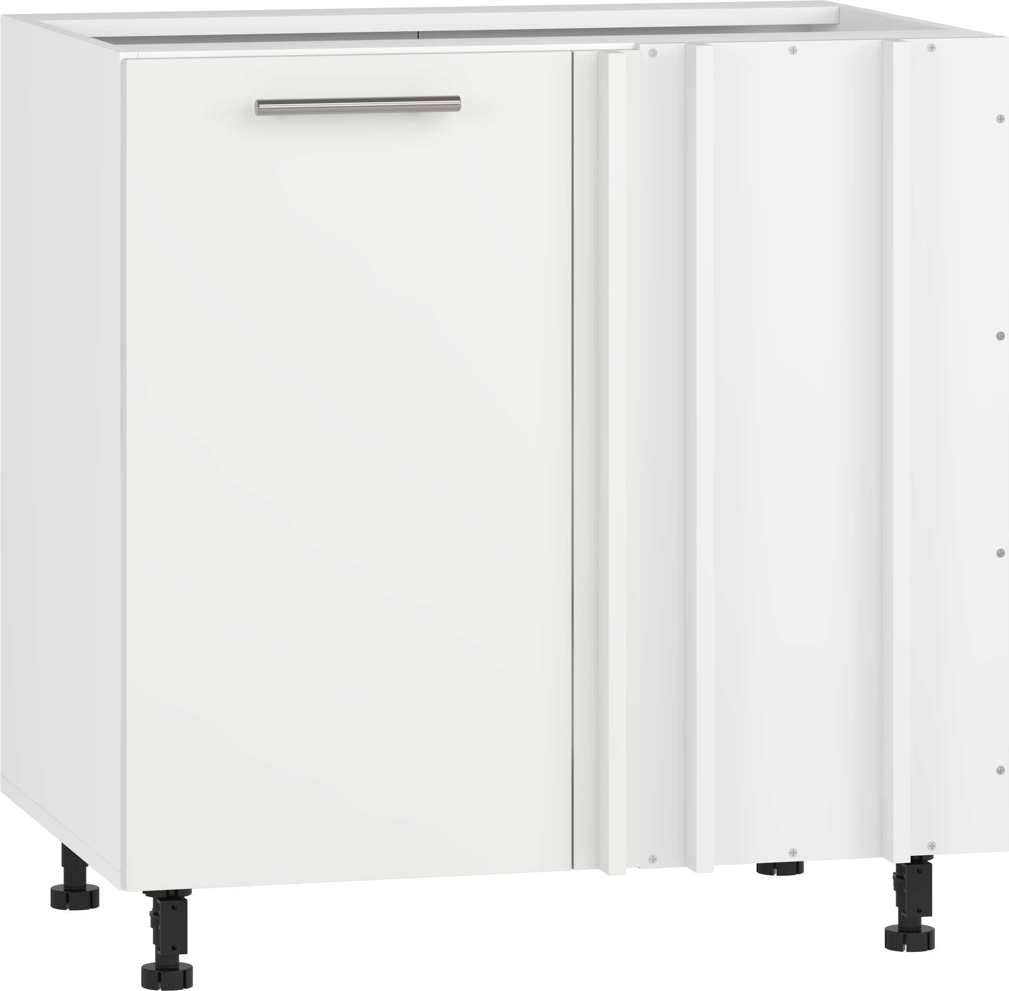 VENTO DN-100/82 szafka dolna narożna front: biały mat