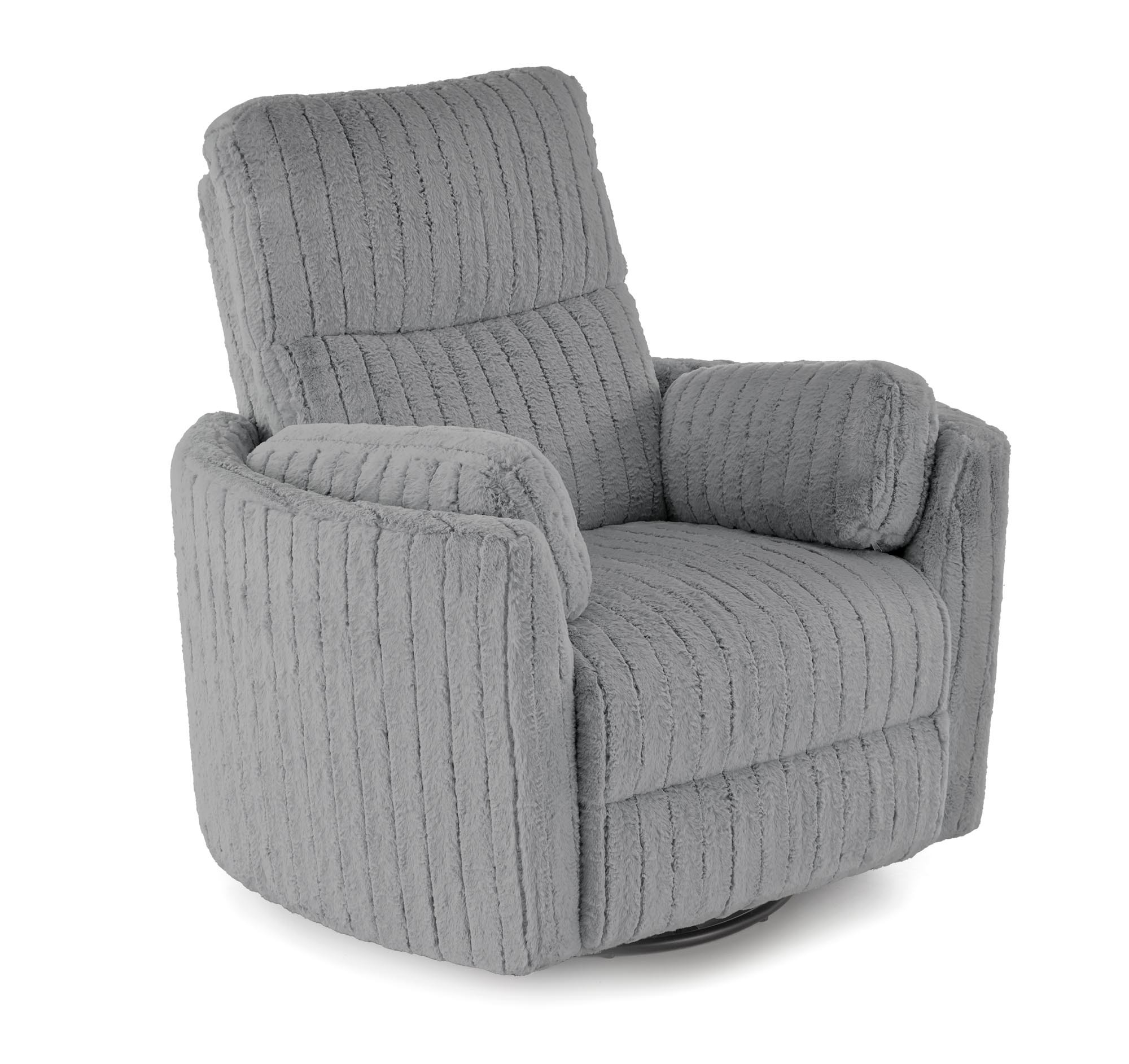 PEGAS fotel wypoczynkowy z Elektrycznym Rozkładaniem, Funkcją Obrotu i Kołyski, popielaty