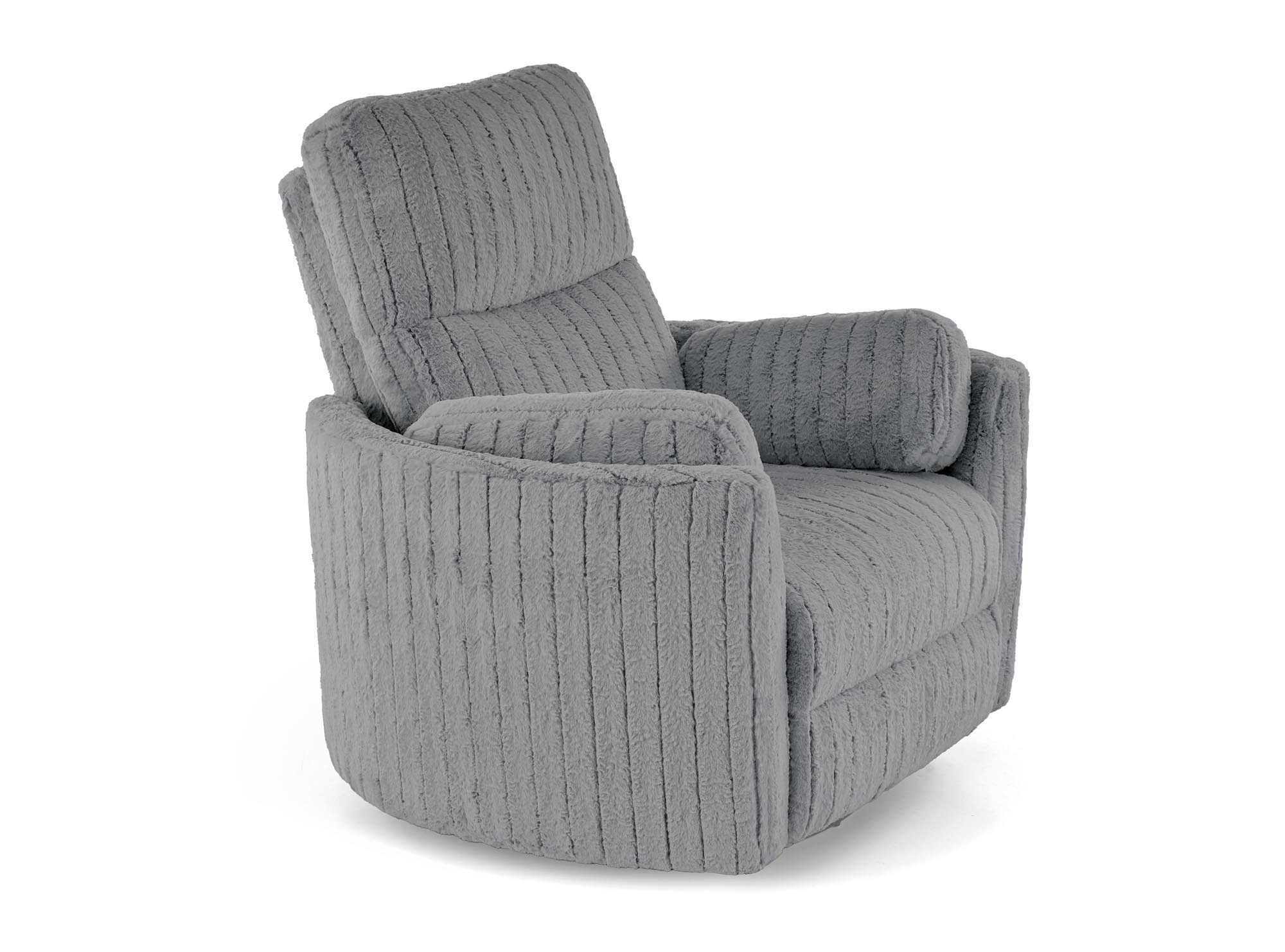 PEGAS fotel wypoczynkowy z Elektrycznym Rozkładaniem, Funkcją Obrotu i Kołyski, popielaty