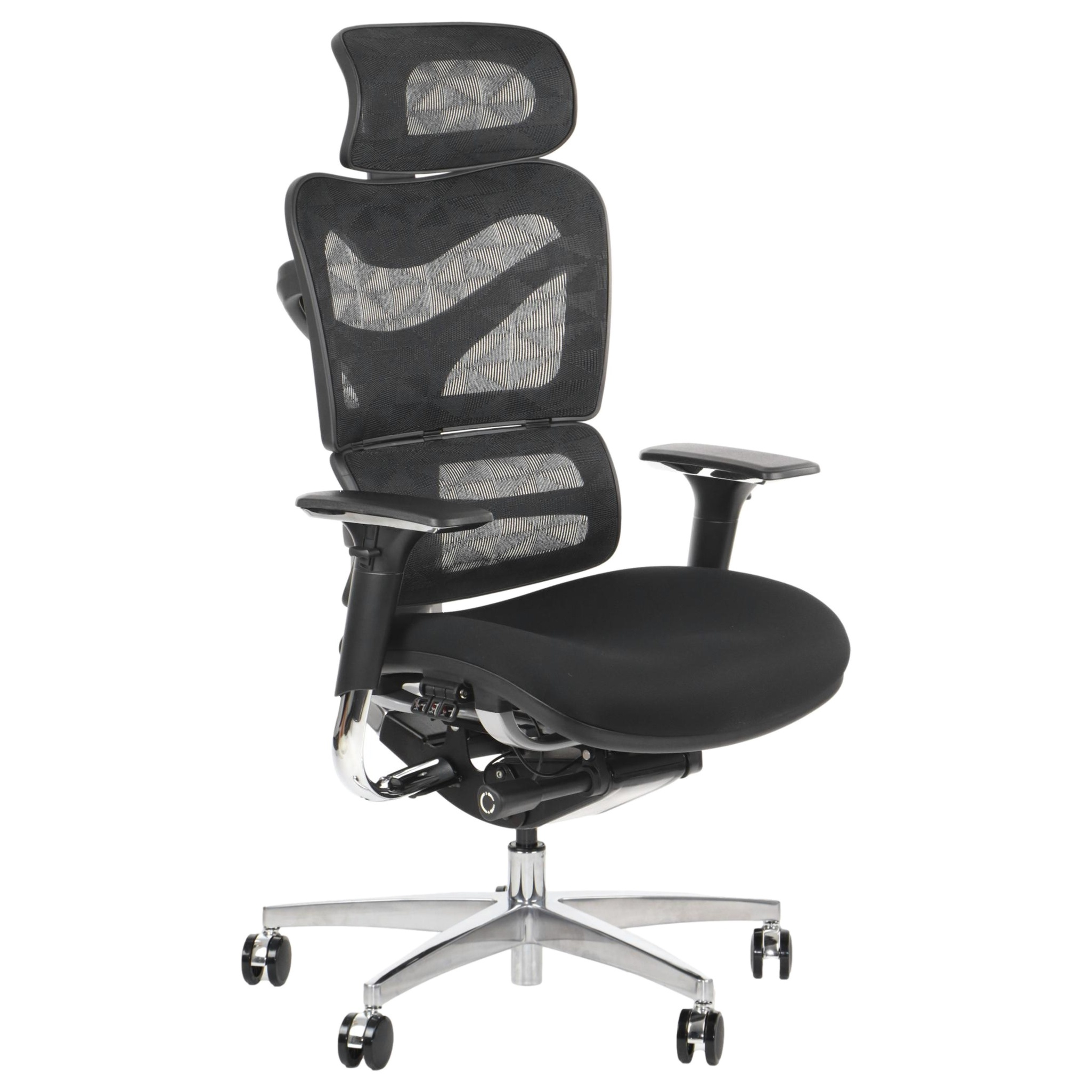 Fotel biurowy obrotowy ErgoNew S7(2) siedzisko tkaninowe